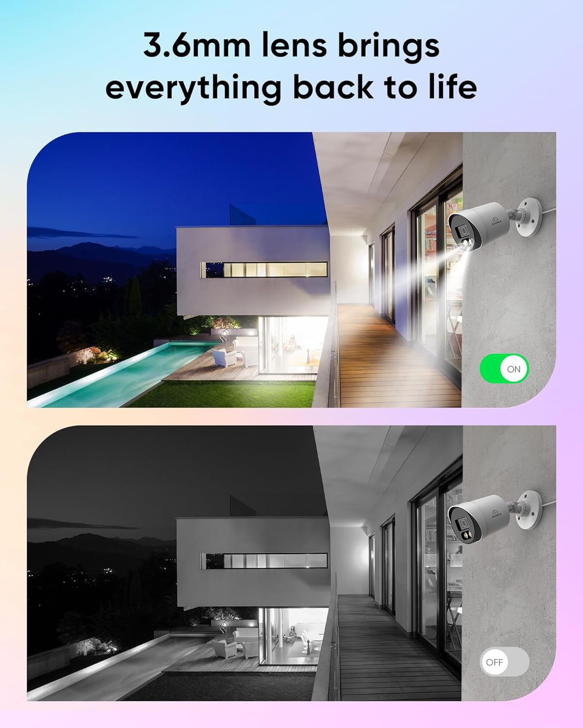 Thumbnail 4 de SANNCE Telecamera di Sicurezza 1080P TVI con Visione Notturna a Colori e Luci Floodlight da 30m