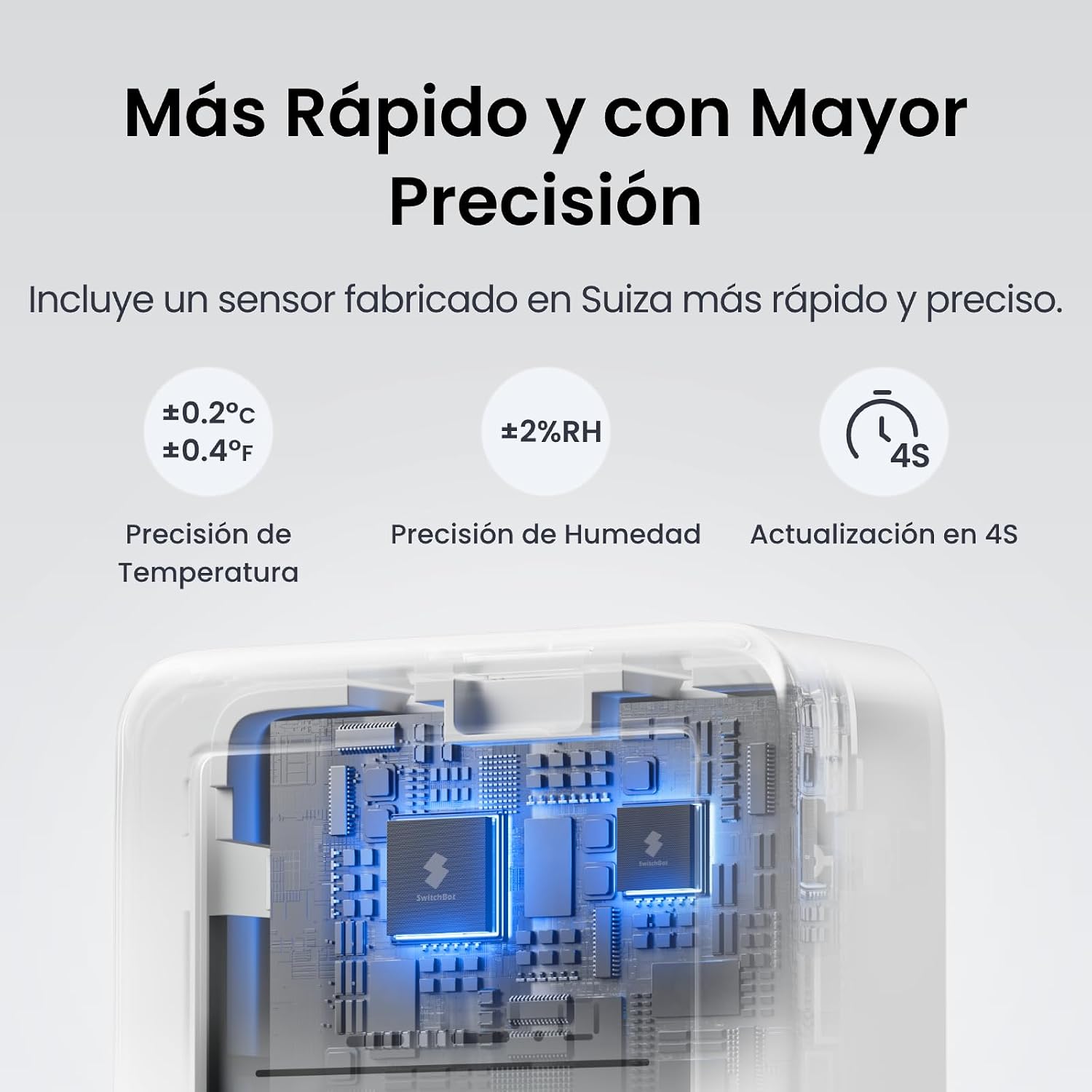 Detalle de SwitchBot Termómetro Higrómetro 36 días 📟