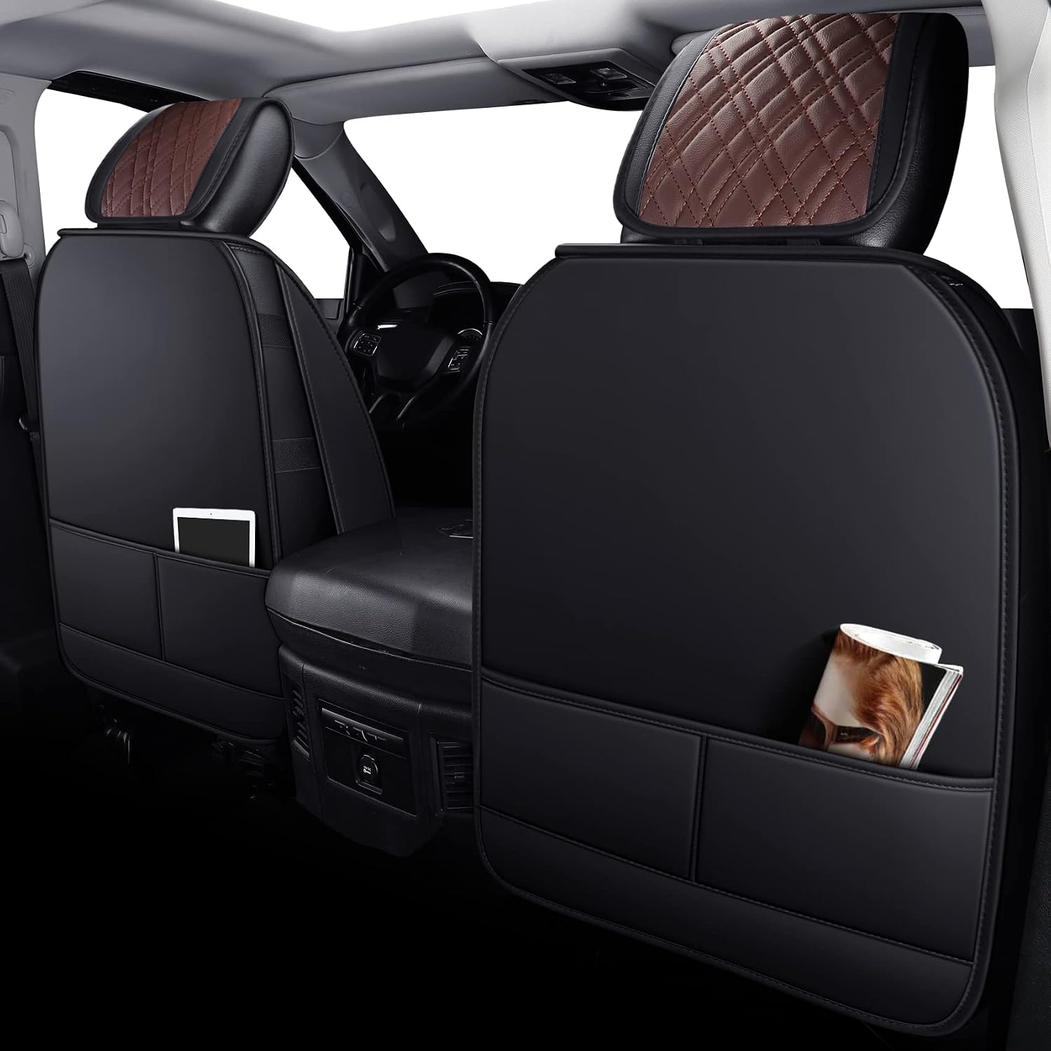 Thumbnail 1 de YIERTAI Car Seat Covers for Dodge Ram 2009-2026 Brown