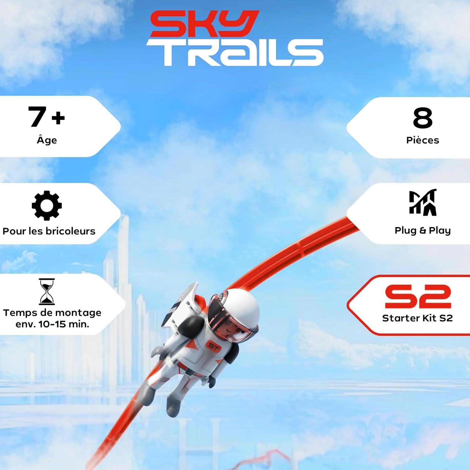Thumbnail 1 de Sky Trails | Sky Rider - Kit de Construction et Action pour aventures Sky Trails