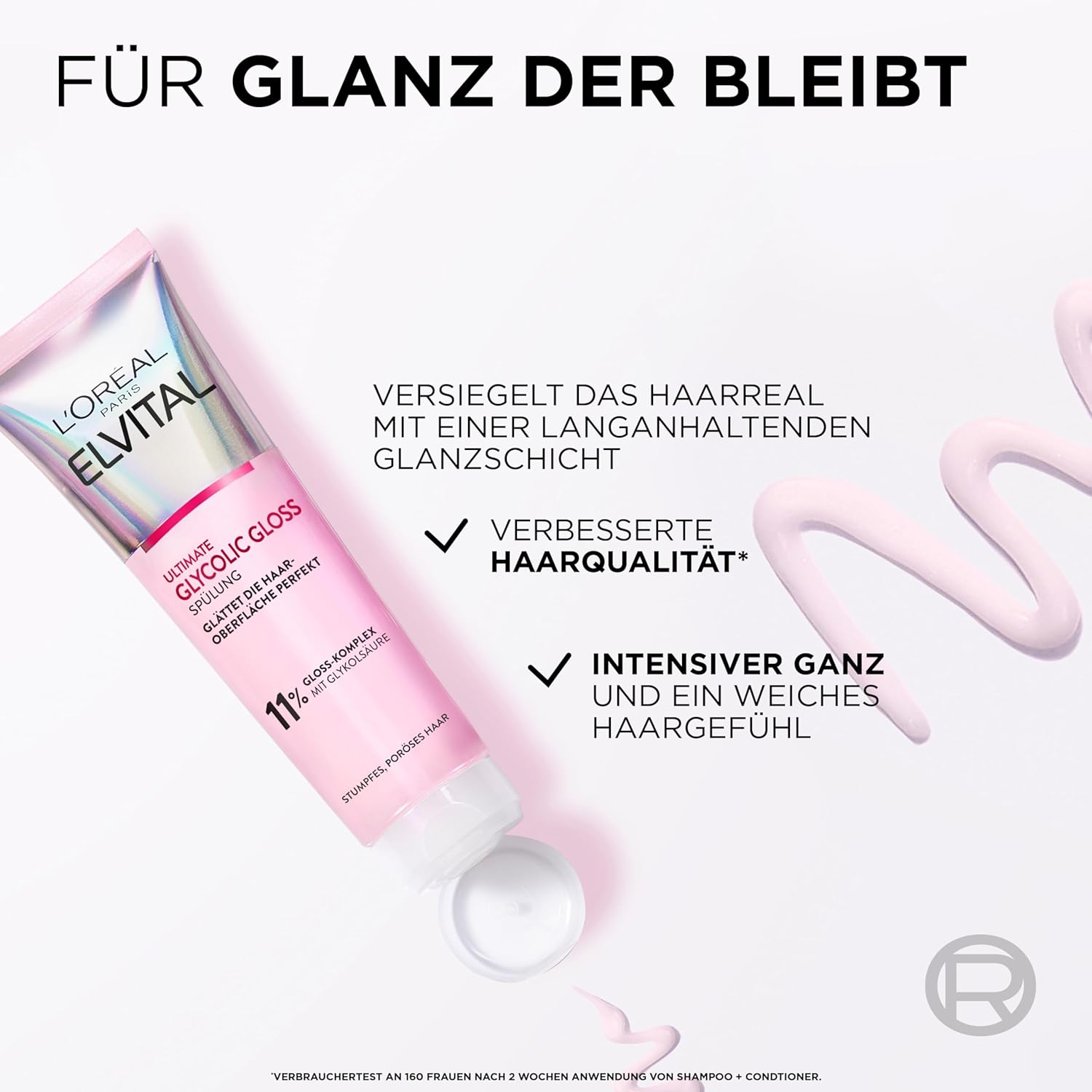 Thumbnail 3 de L’Oréal Paris Elvital Glycolic Gloss Bundle 3-teilig – Glänzendes Haar dank Glycolsäure-Glossing