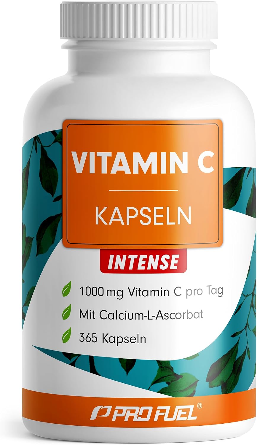Detalle de Vitamin C Kapseln 365x – 1000 mg gepuffertes Calcium-L-Ascorbat, vegan & laborgeprüft
