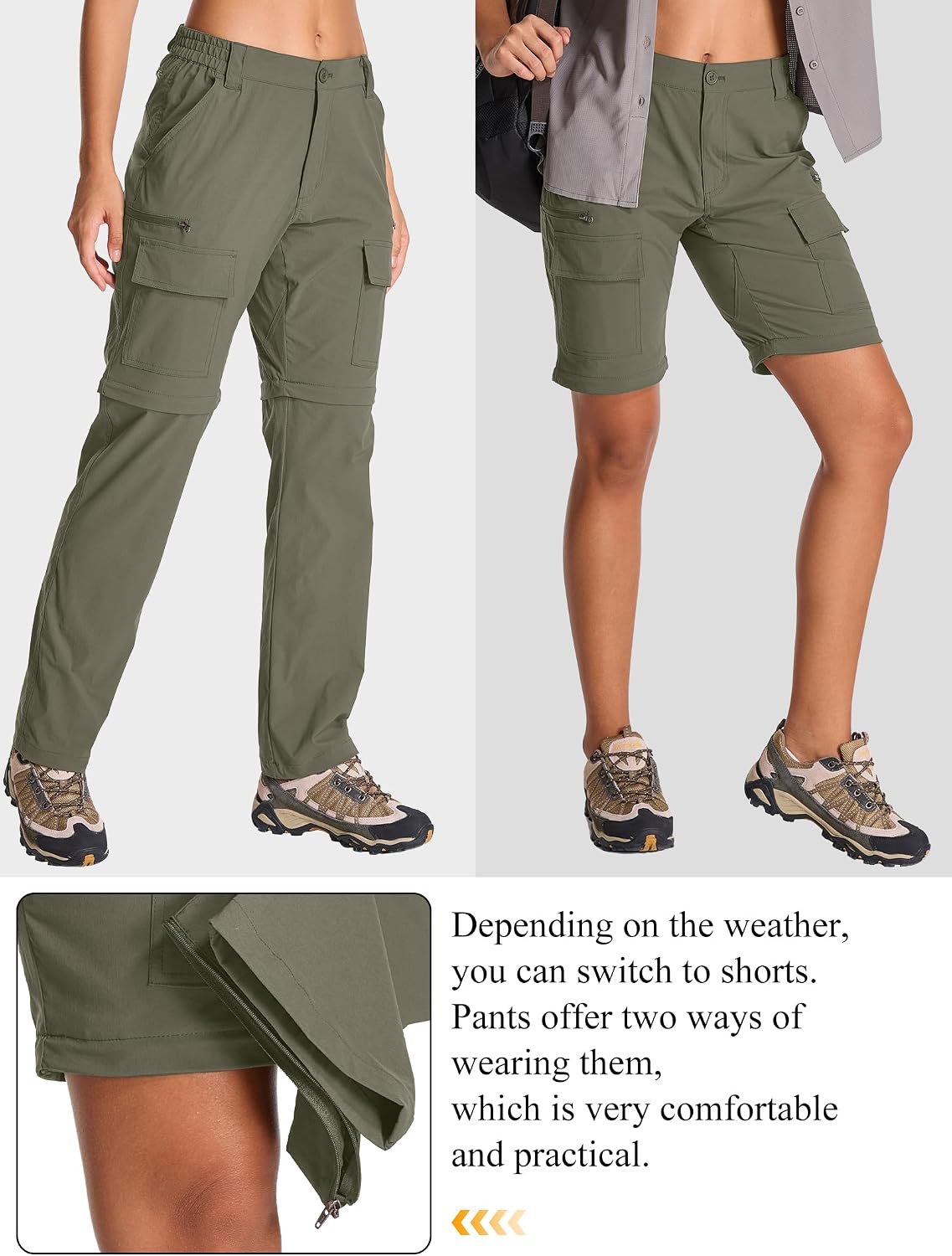 Detalle de Jogwits pantaloni trekking zip-off donna