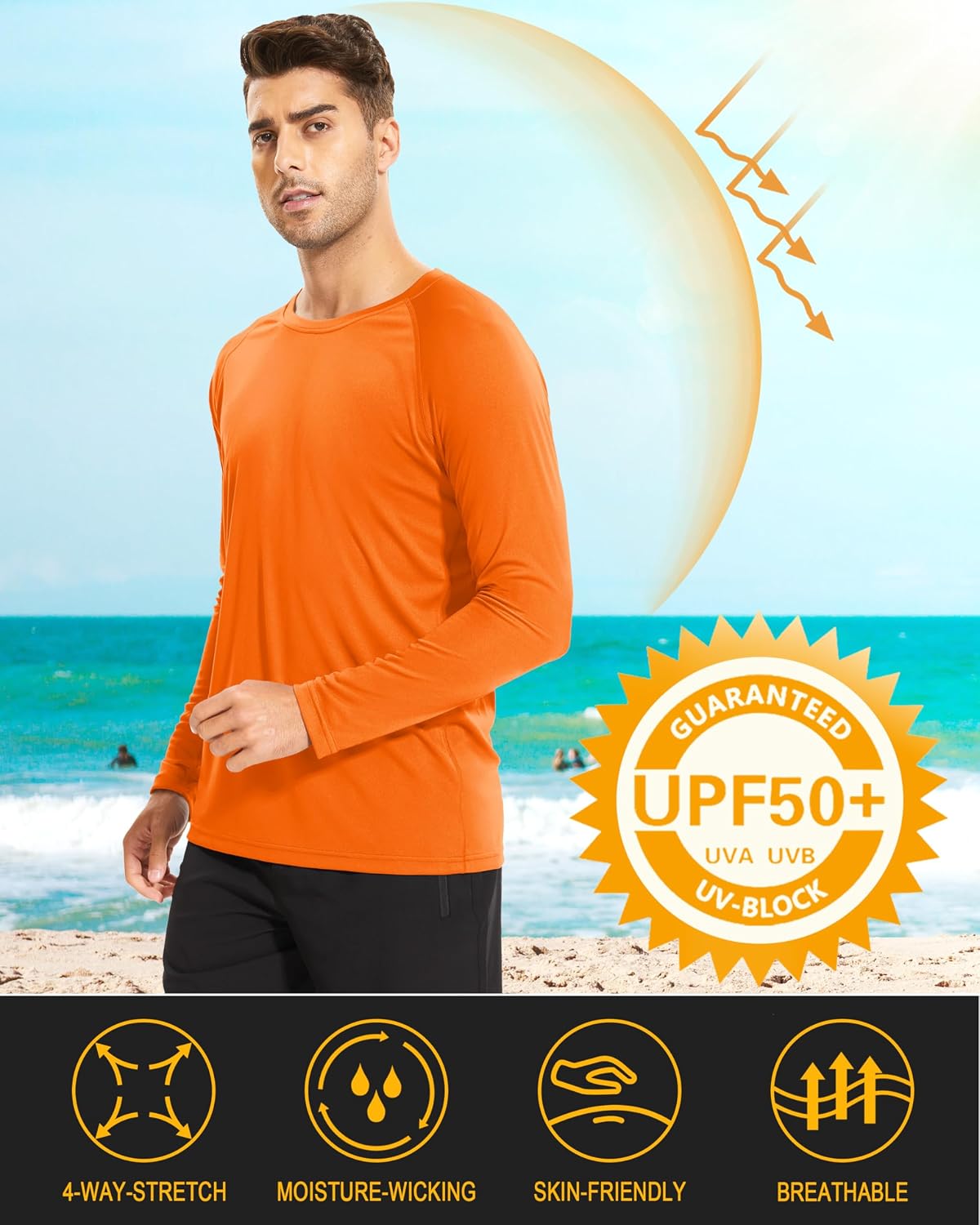Detalle de MAGCOMSEN Men's Long-Sleeve Shirt Polyester