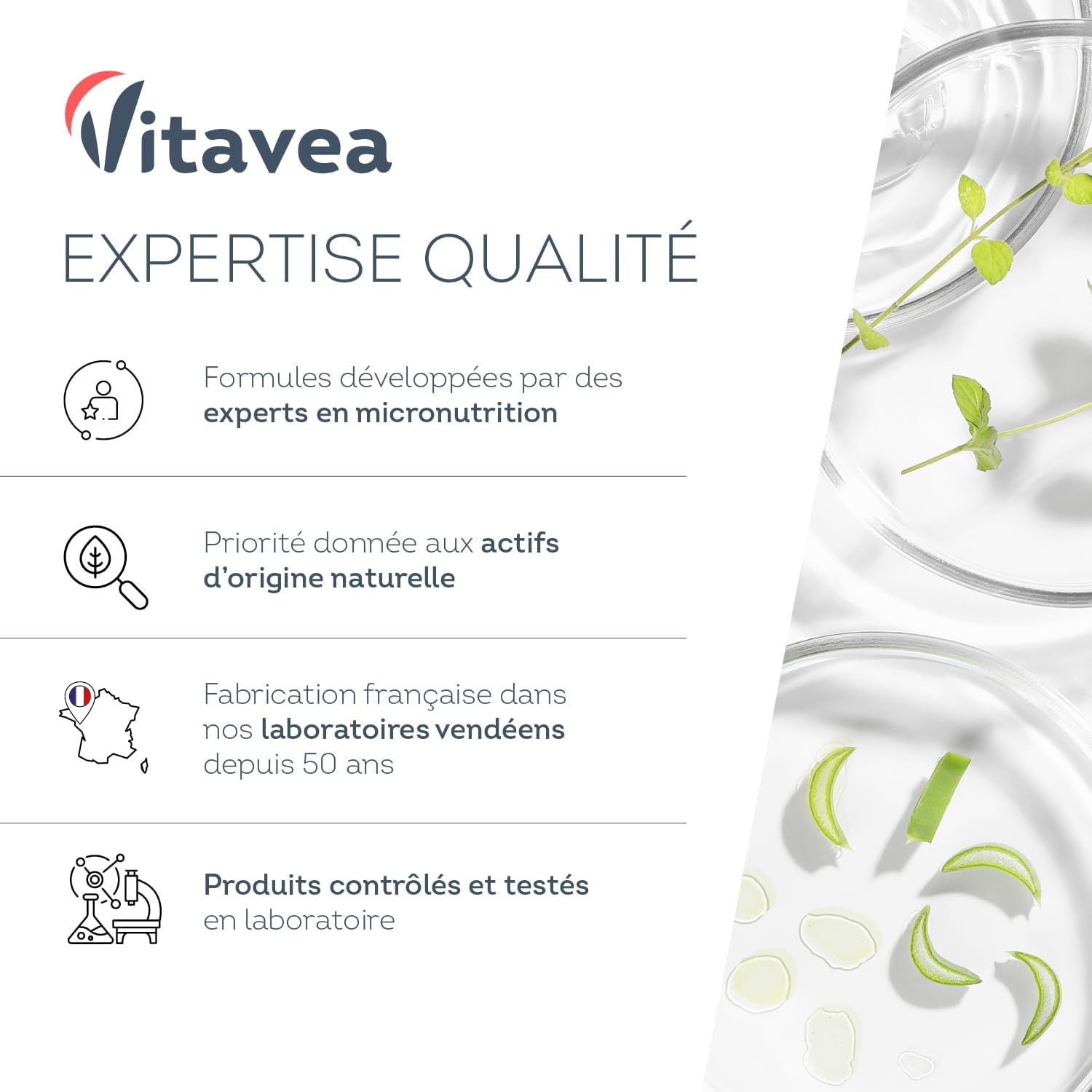 Thumbnail 5 de Levure de Bière 1100 mg – Efficacité prouvée sur les cheveux, ongles et peau – 120 gélules – Vegan – Fabriqué en France (Vitavea)