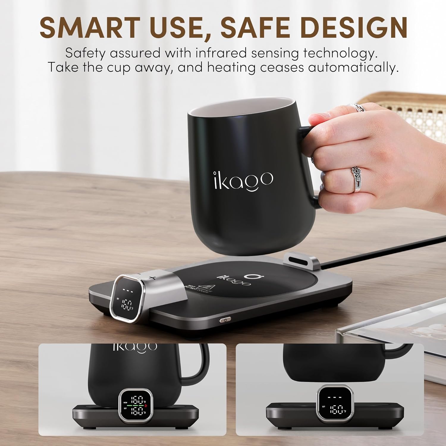 Thumbnail 2 de Coffee Mug Warmer & iKago Mug Set with Accurate Temperature Control