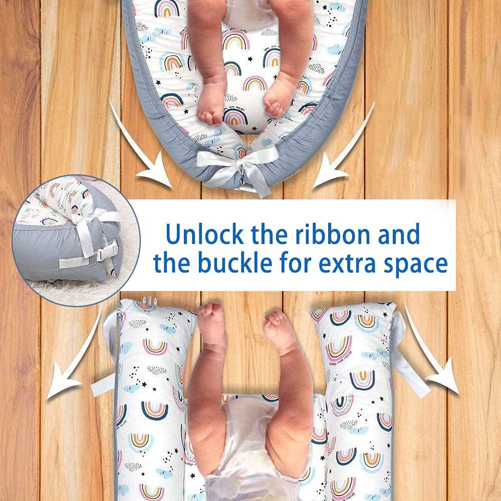 Thumbnail 4 de EAQ Baby Nest Pod for Newborn (0–12 months) – soft breathable 100% cotton sleep pod