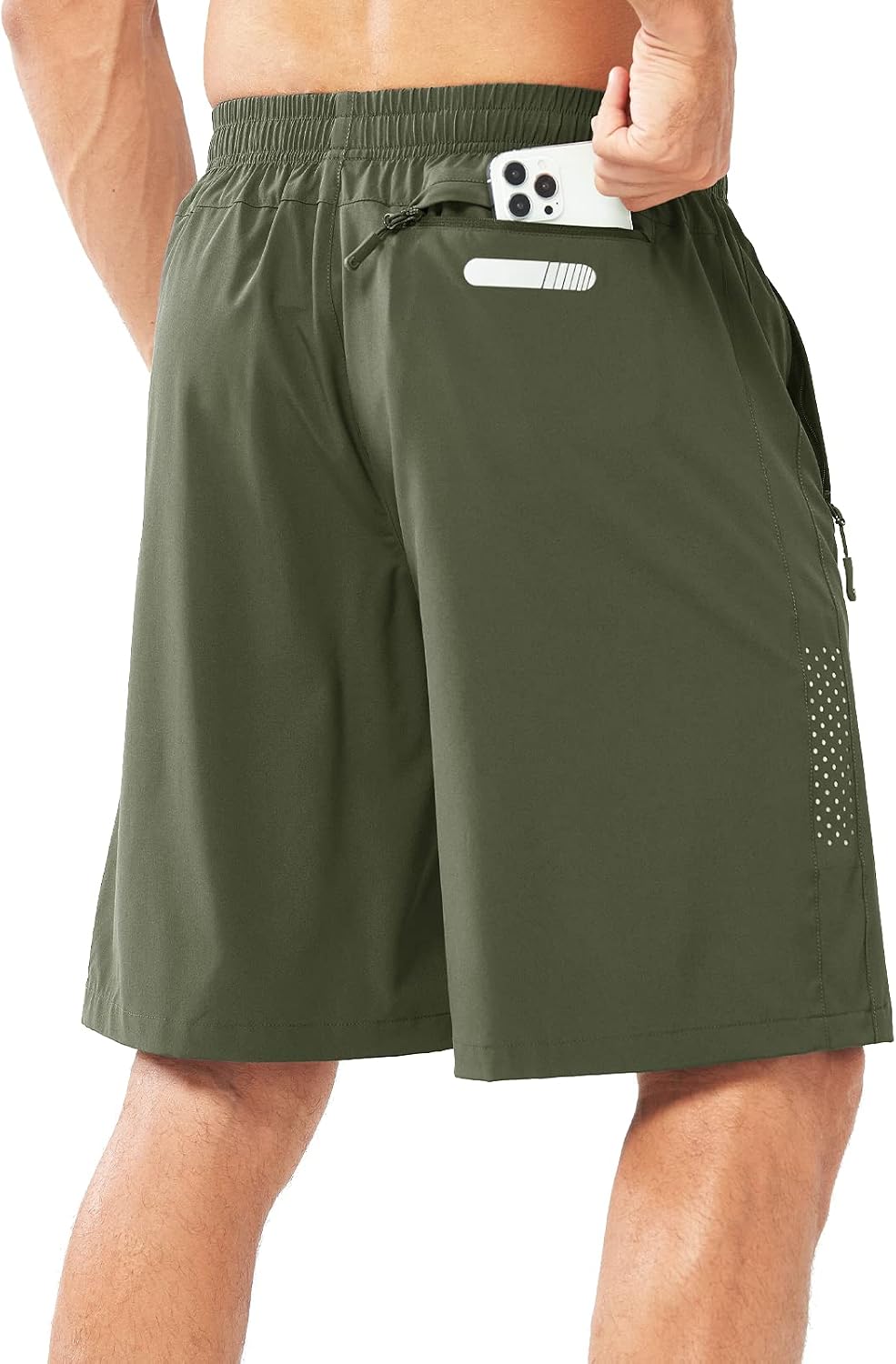 Detalle de NORTHYARD Men's Athletic Running Shorts, 5", 7", or 9" Inseams, Zip Pockets