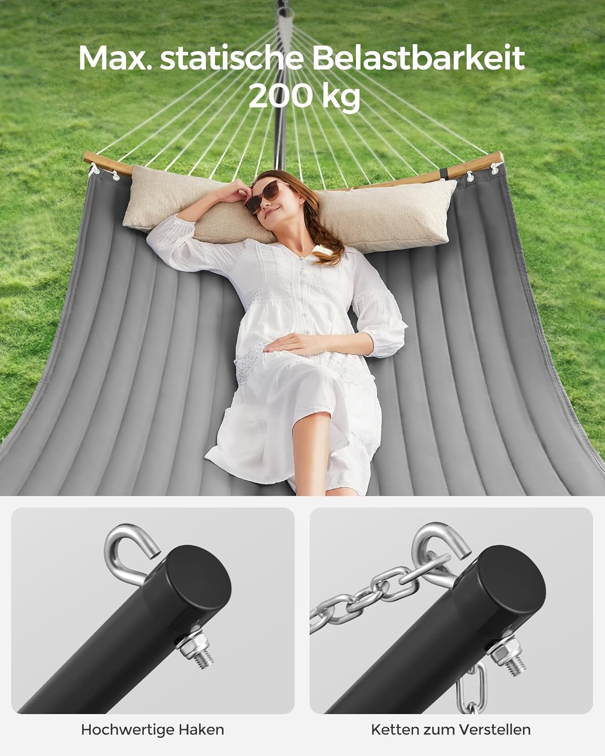 Thumbnail 4 de Hängematte SONGMICS GHS002G01 bis 200 kg