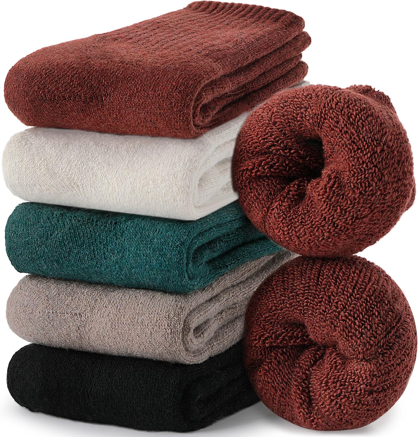 Thumbnail 6 de EBMORE Merino Wollsocken 5 Paar