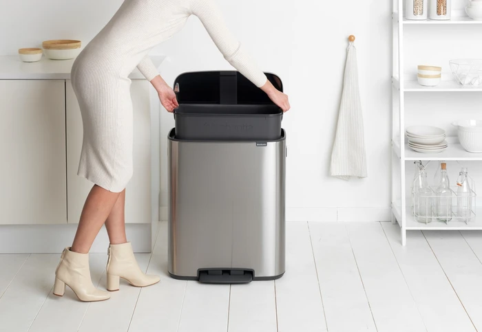Thumbnail 11 de Brabantia Bo Treteimer 60 Liter Edelstahl Fingerprint Proof + Müllbeutel (120 Stück) 🗑