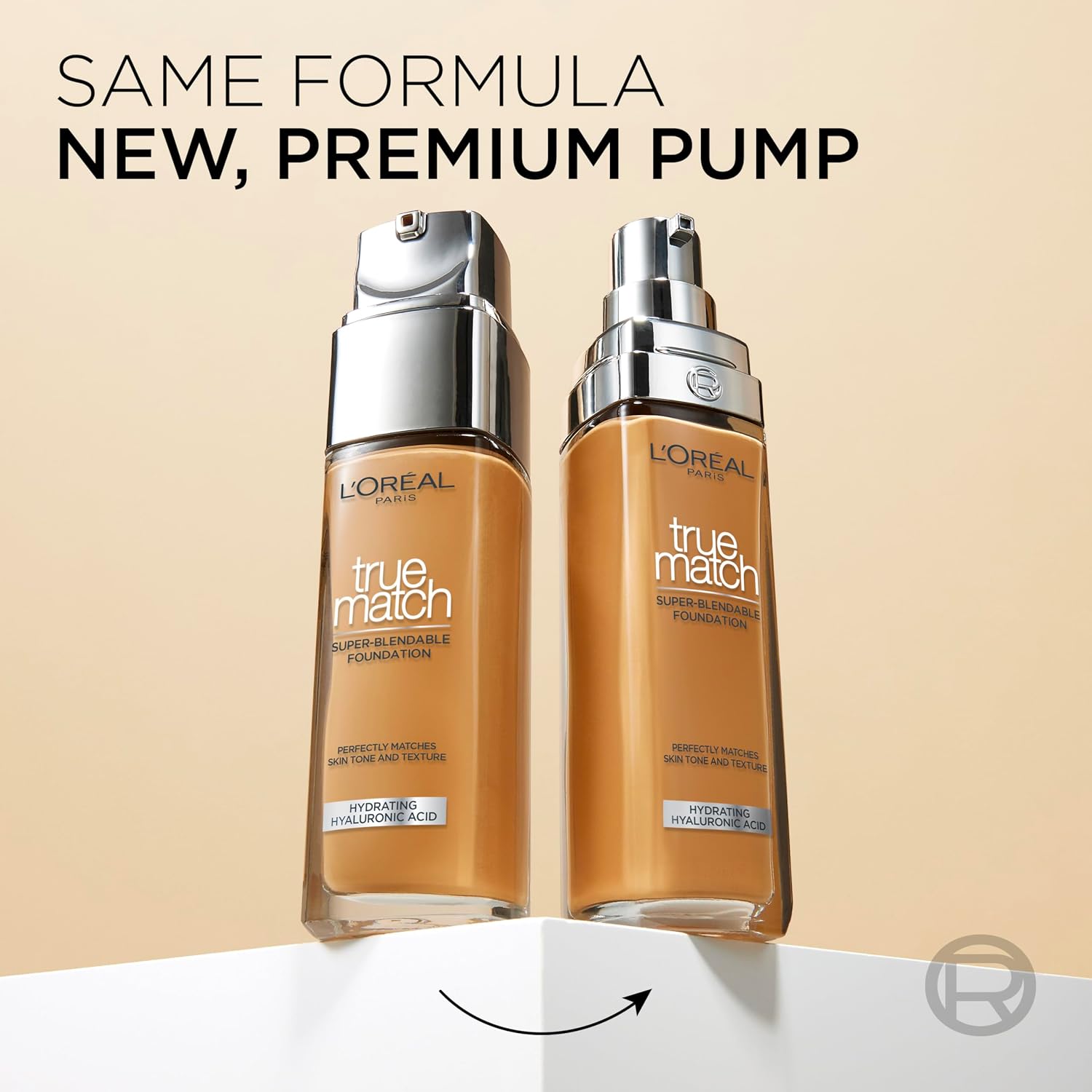 Detalle 2 de L'Oréal Paris True Match Foundation 3.N Neut Light Medium (30 ml) – flüssiges Make-up mit Hyaluronsäure, vegane Formel