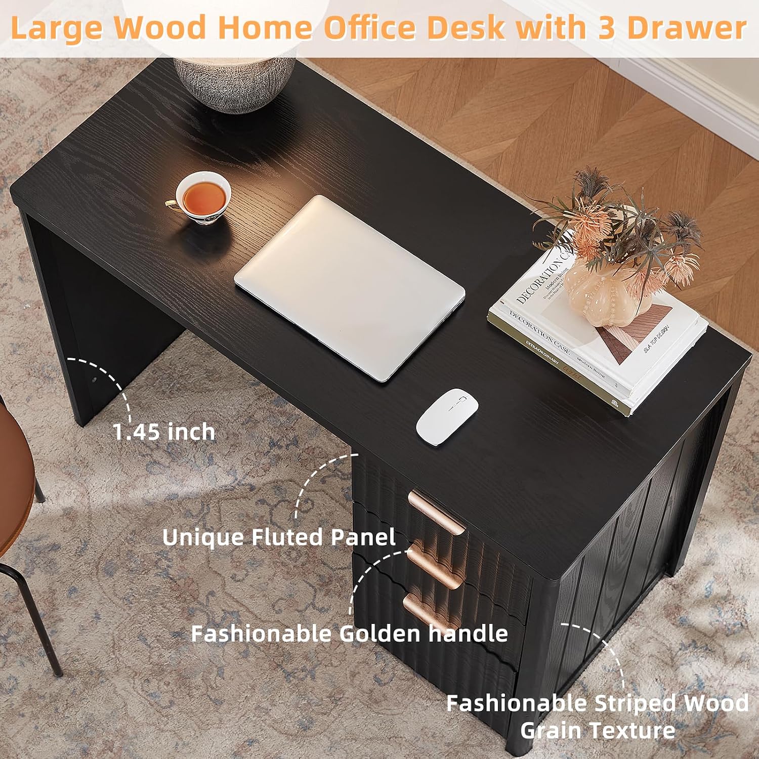 Thumbnail 6 de LEYAOYAO Wood Desk, 48-Inch