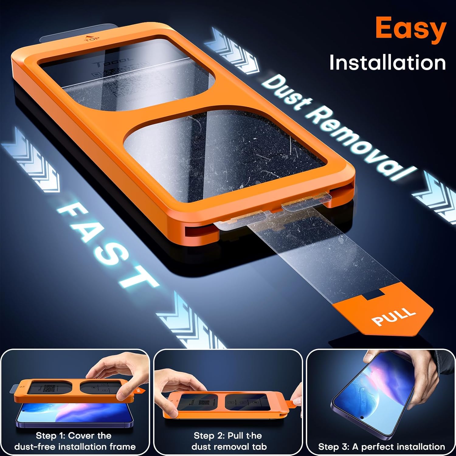 Thumbnail 2 de TOCOL 2 Pack Privacy Screen Protector for Samsung Galaxy S24 (6.2-inch) – Anti-spy Tempered Glass with Easy Auto Installation