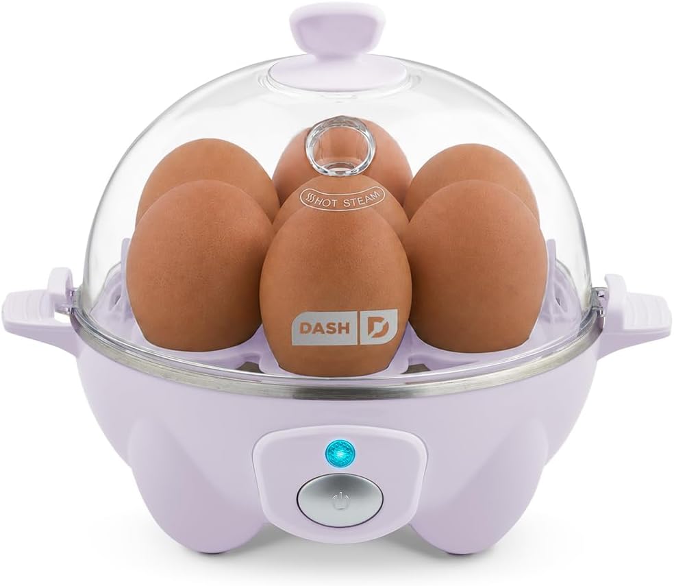 Dash Rapid Egg Cooker (Lavender) — Boiler, Poacher & Steamer for Up to 7 Eggs