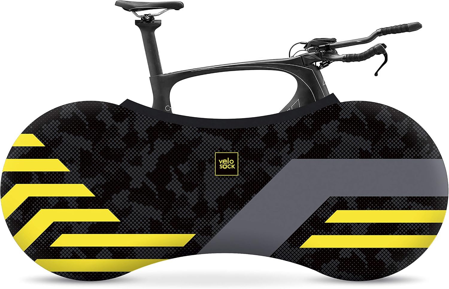 Detalle de VELOSOCK Thriatlon – elastyczny pokrowiec rowerowy Galaxy z zamkiem