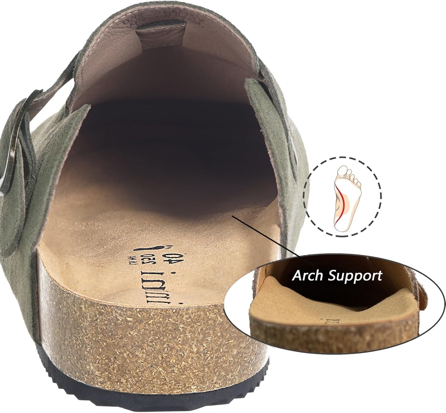 Thumbnail 2 de Sabot Donna/Ciabatte Uomo Chiuse con Comodo Pantofole in Pelle – Scarpe da Giardino Traspiranti (36-46)