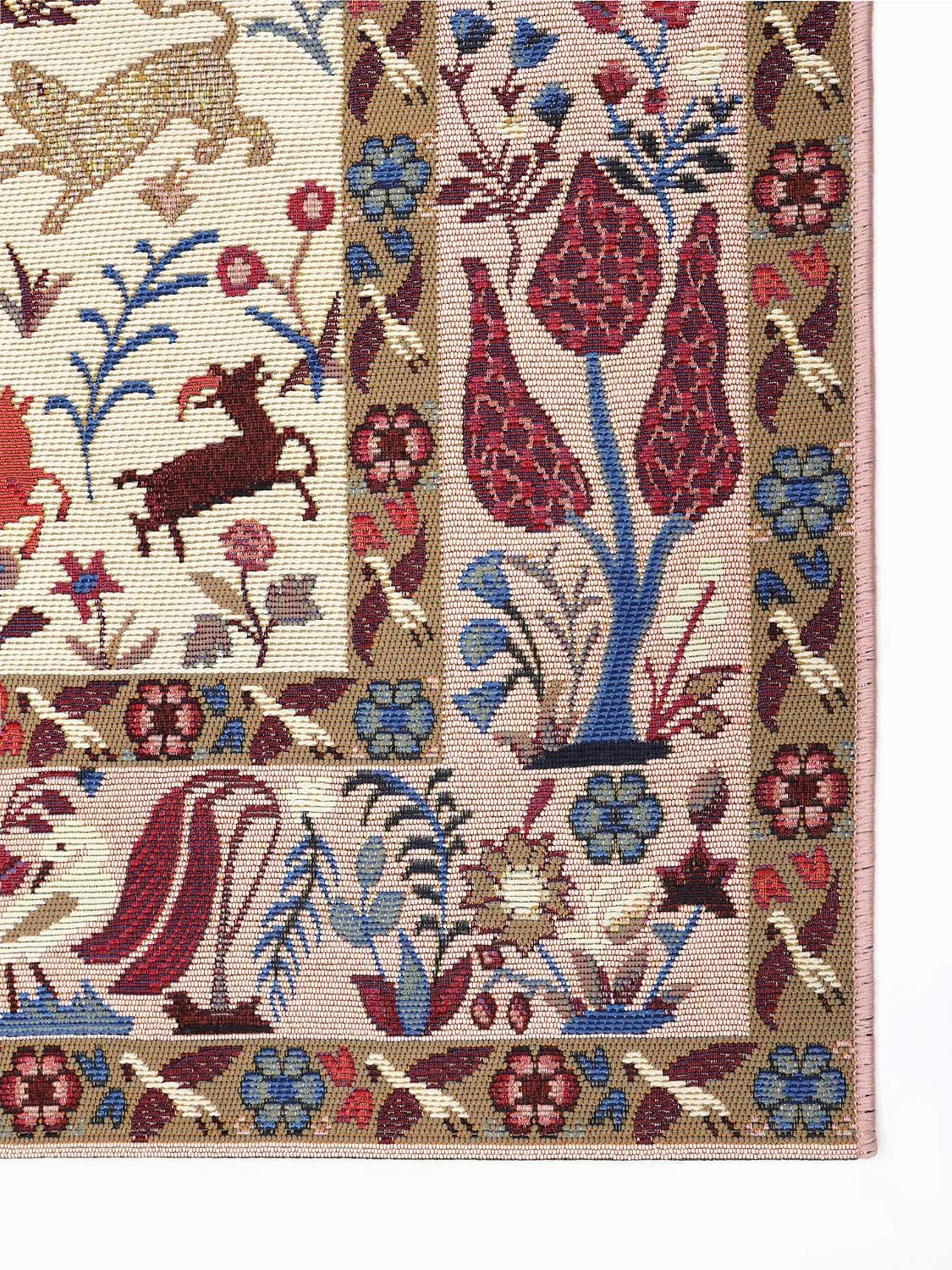 Detalle 2 de RugVista Tigras dywan 160 × 230 cm, różowy i pastelowy multikolor