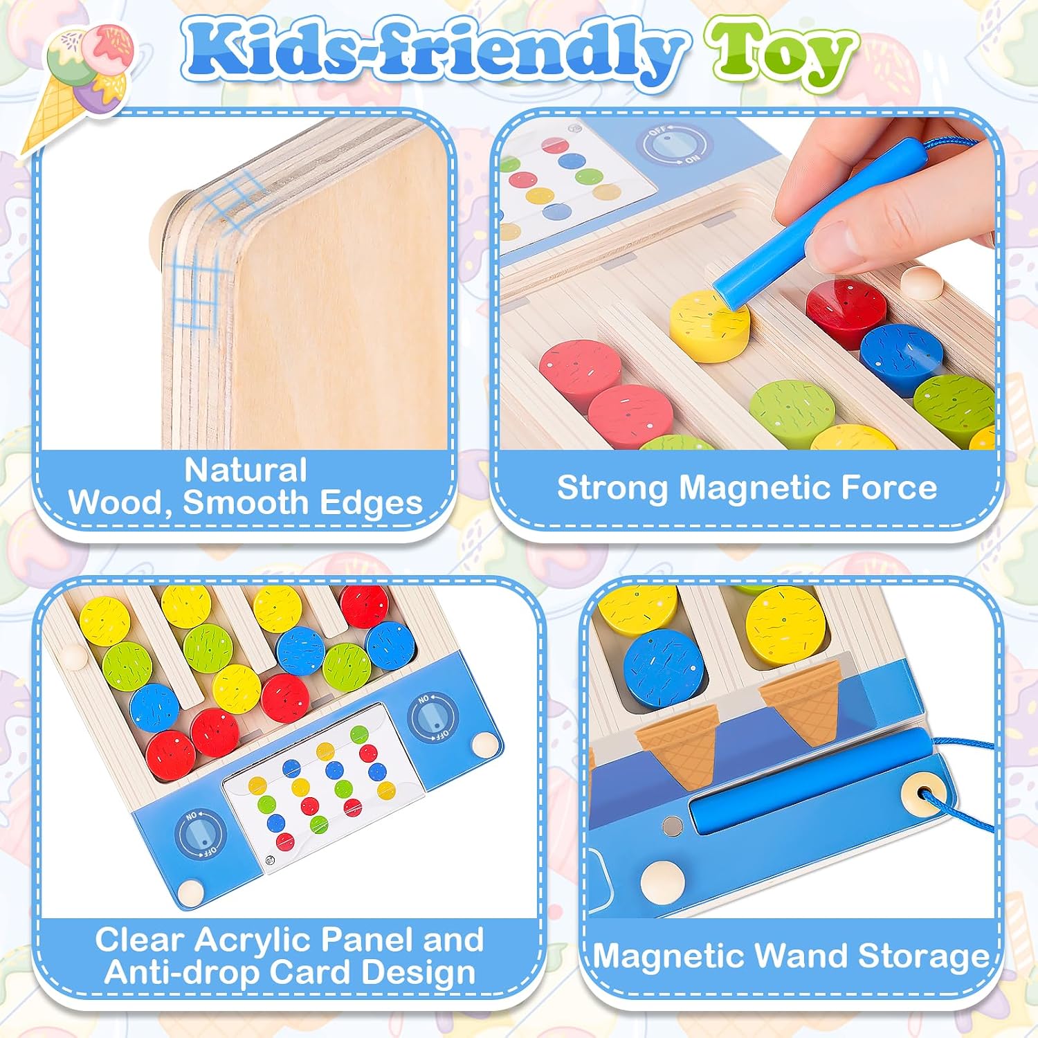 Thumbnail 2 de 4-5-3-6 Year Olds Magnetic Maze Puzzle