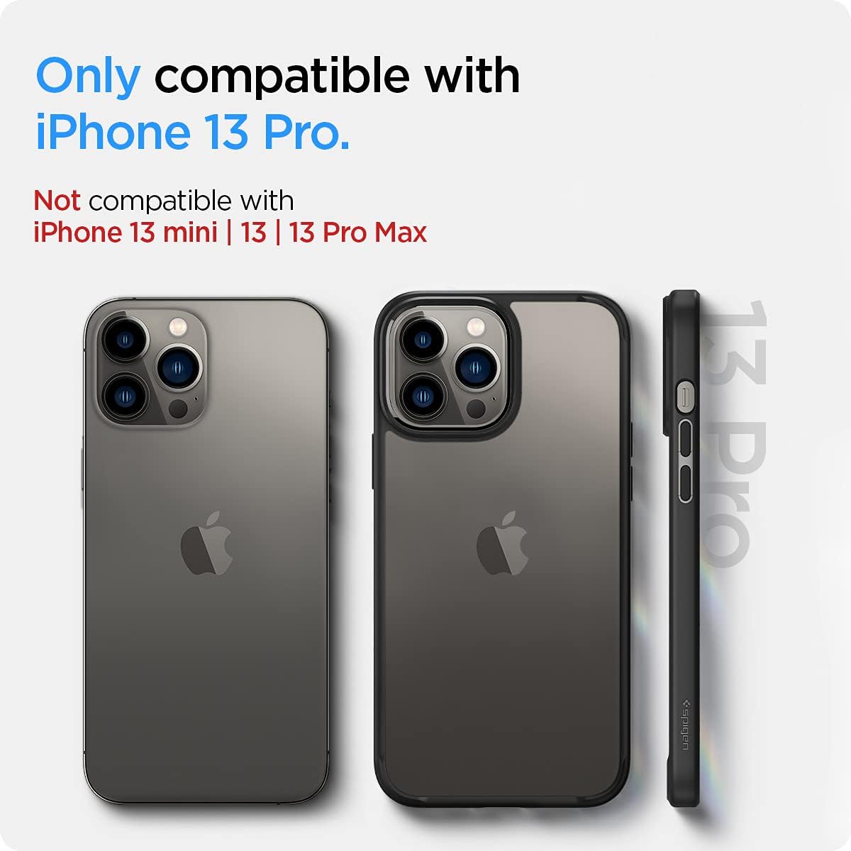 Detalle 2 de Spigen Ultra Hybrid Coque iPhone 13 Pro anti-jaunissement – Noir