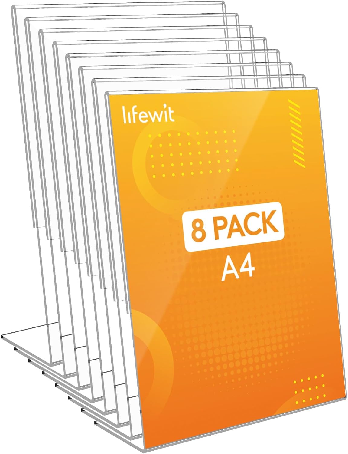 Detalle de Lifewit 23083 A4-acrylposterhouders, transparant, set van 6