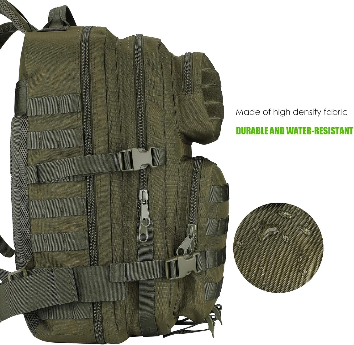 Detalle de ProCase 40L Militärischer taktischer Rucksack (3‑Tage Assault Pack) mit MOLLE-System