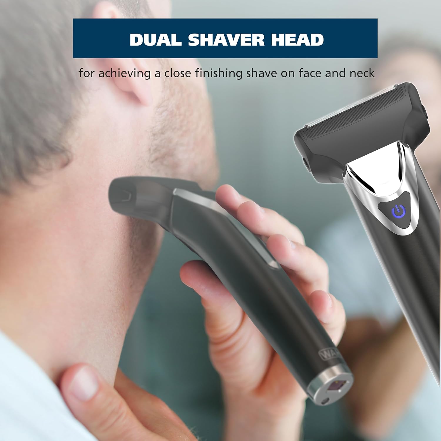 Detalle 1 de Wahl 9864 Stainless Steel Lithium Ion 2.0+ Beard Trimmer, 4 Heads