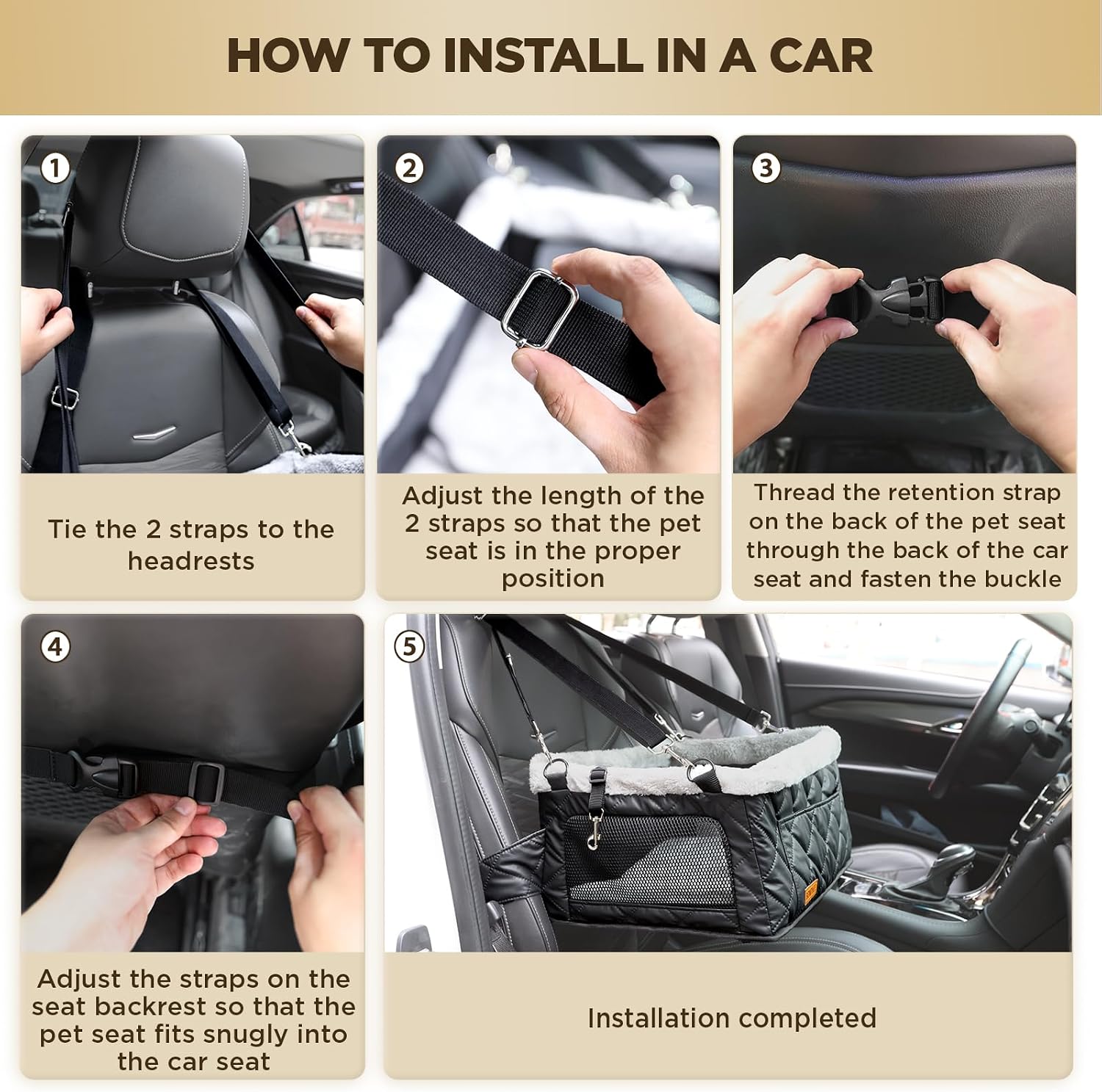 Thumbnail 6 de Dog Booster Car Seat for Small Dogs