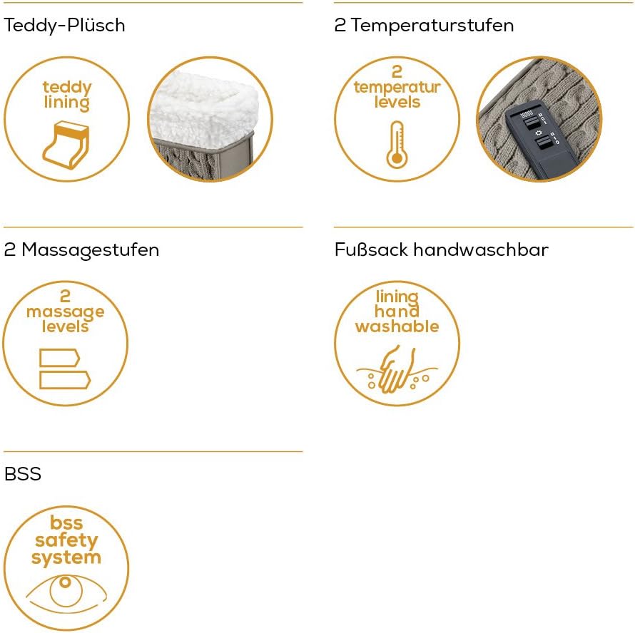 Detalle 1 de Beurer FWM 45 Fußwärmer bis Größe 47 🦶