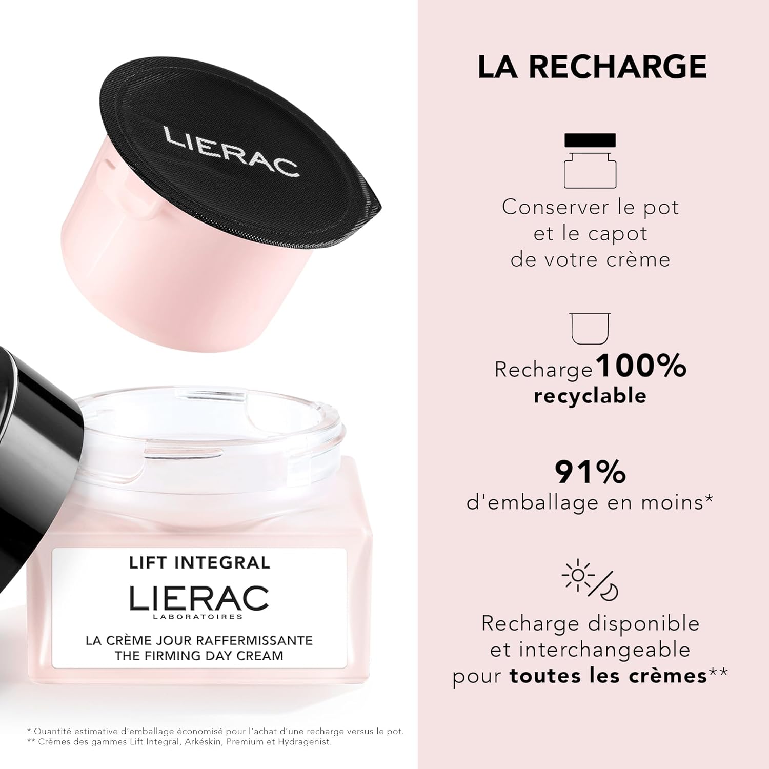 Thumbnail 4 de Lierac Lift Integral - Recharge de la Crème Jour Raffermissante 50 ml : soin raffermissant hydratant tout type de peau