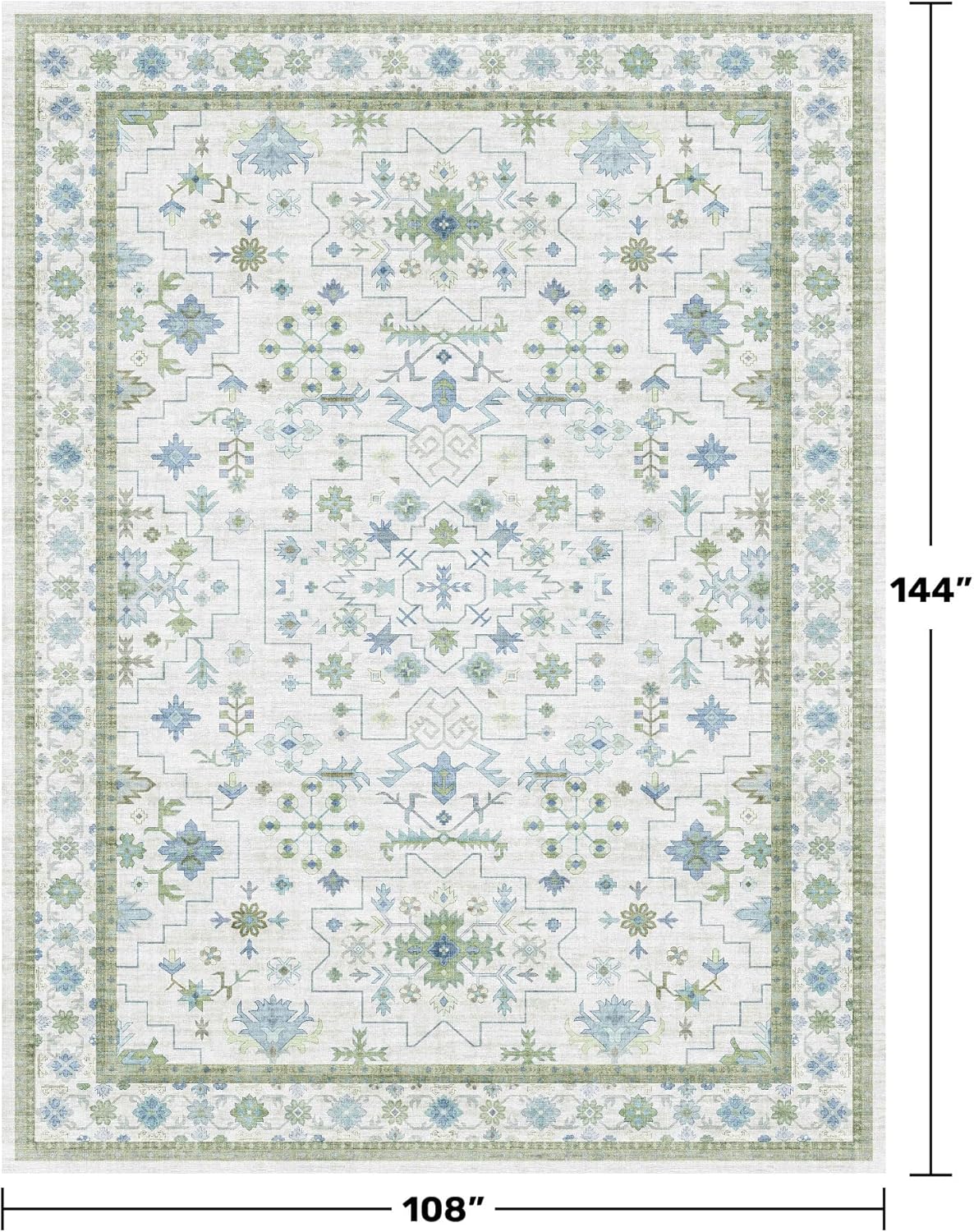 Detalle 2 de Hazo Haus 9 x 12 Rug Persian Oriental Design