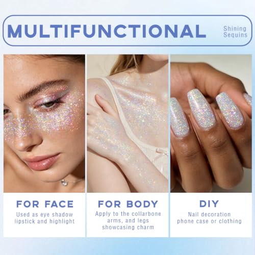 Thumbnail 2 de Noerrors Roll-on Holographic Body Glitter Gel: Dazzling Mermaid Sparkle for Festivals and Everyday Glam