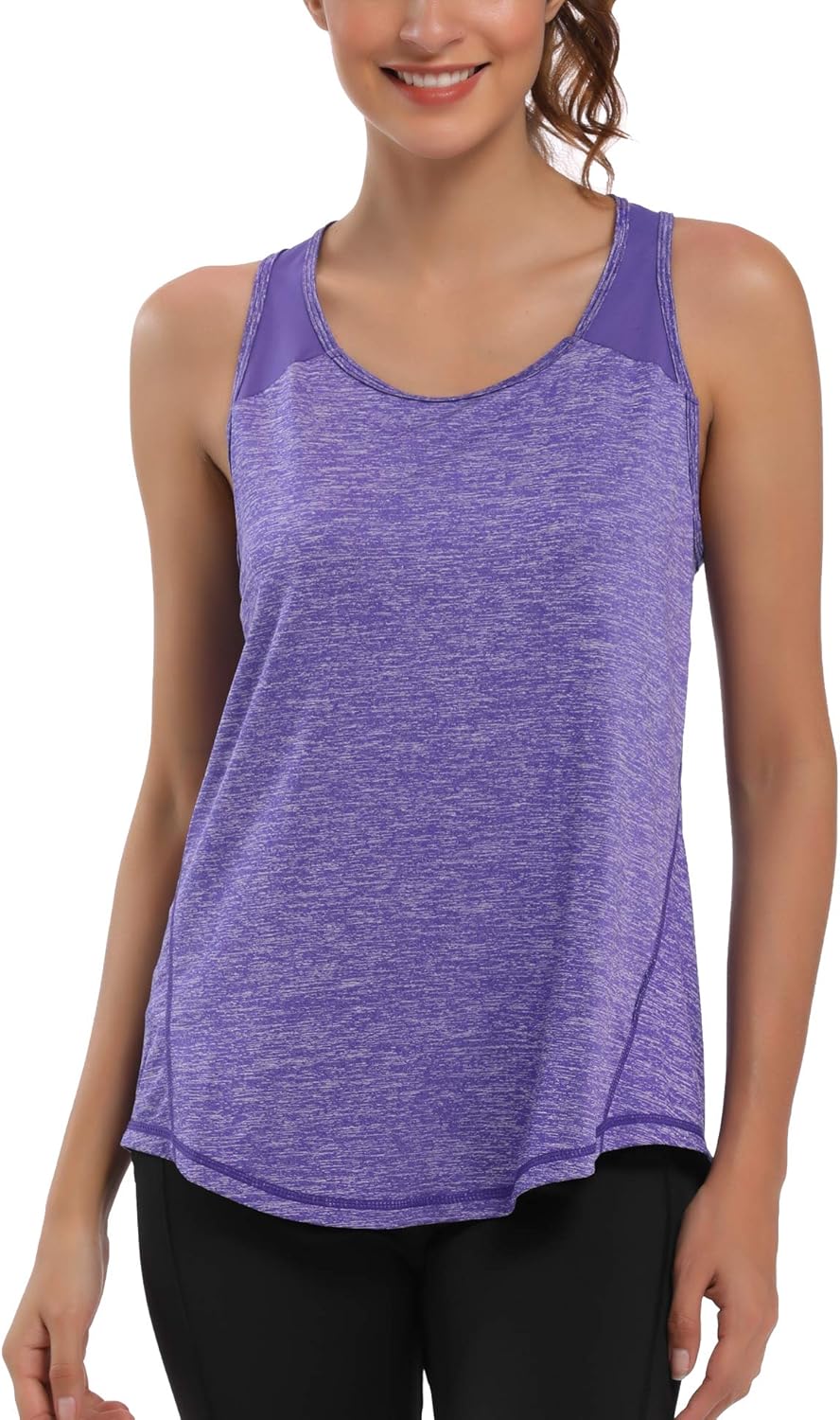 Thumbnail 1 de Dawnrole Damen Sport Tank Top Ärmelloses Leichtes Fitness Top – Netzrücken, Yoga und mehr