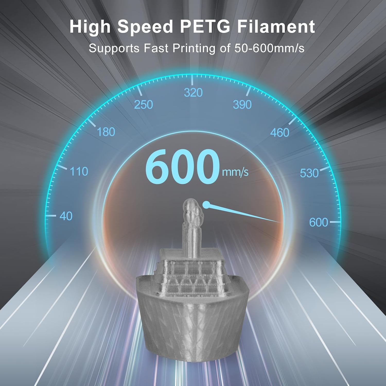 Thumbnail 2 de IEMAI PETG Filament 1,75 mm – Transparent Rauchgrau, 1 kg, Hochgeschwindigkeits-Druck