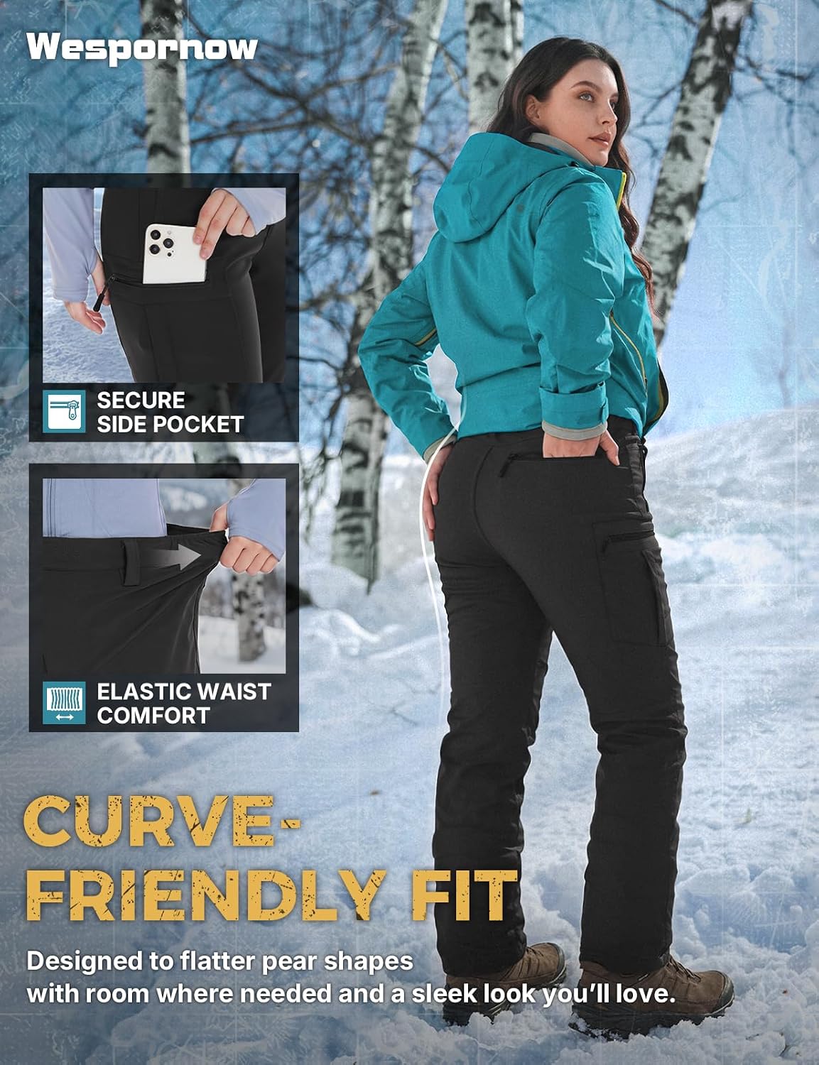 Thumbnail 6 de Wespornow Fleece Lined Hiking Pants