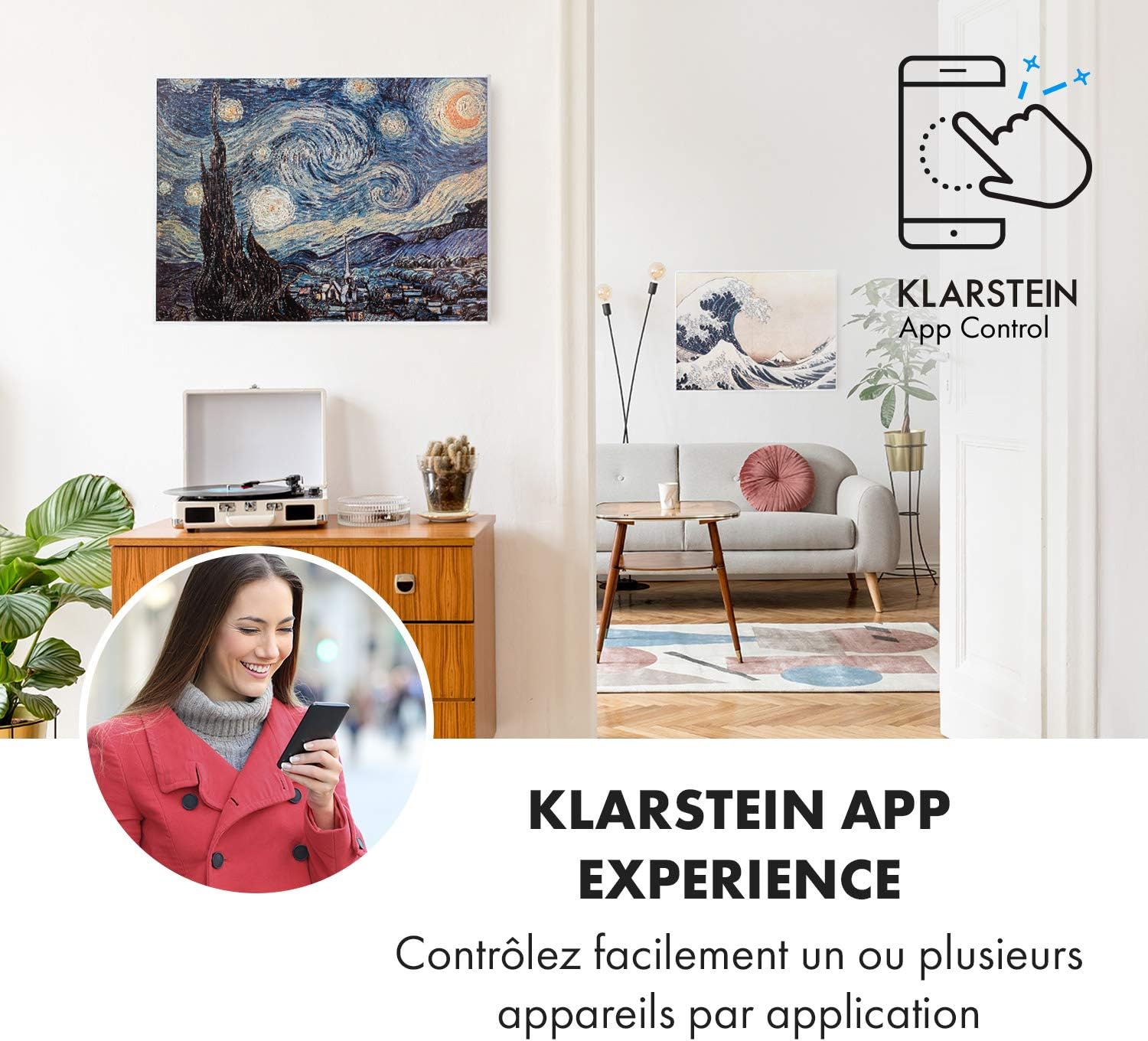 Thumbnail 1 de Klarstein Placard Mural infraroodwandradiator 500 W met wifi-app