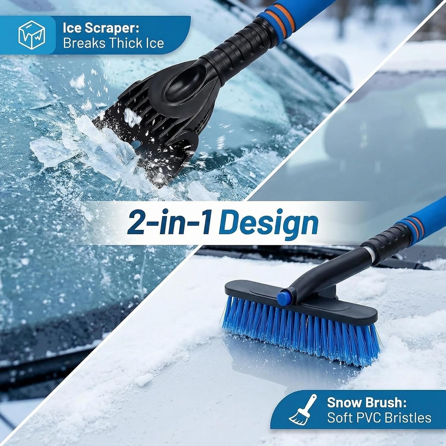 Thumbnail 6 de RARITYLL Extendable 2-in-1 Snow Brush & Ice Scraper