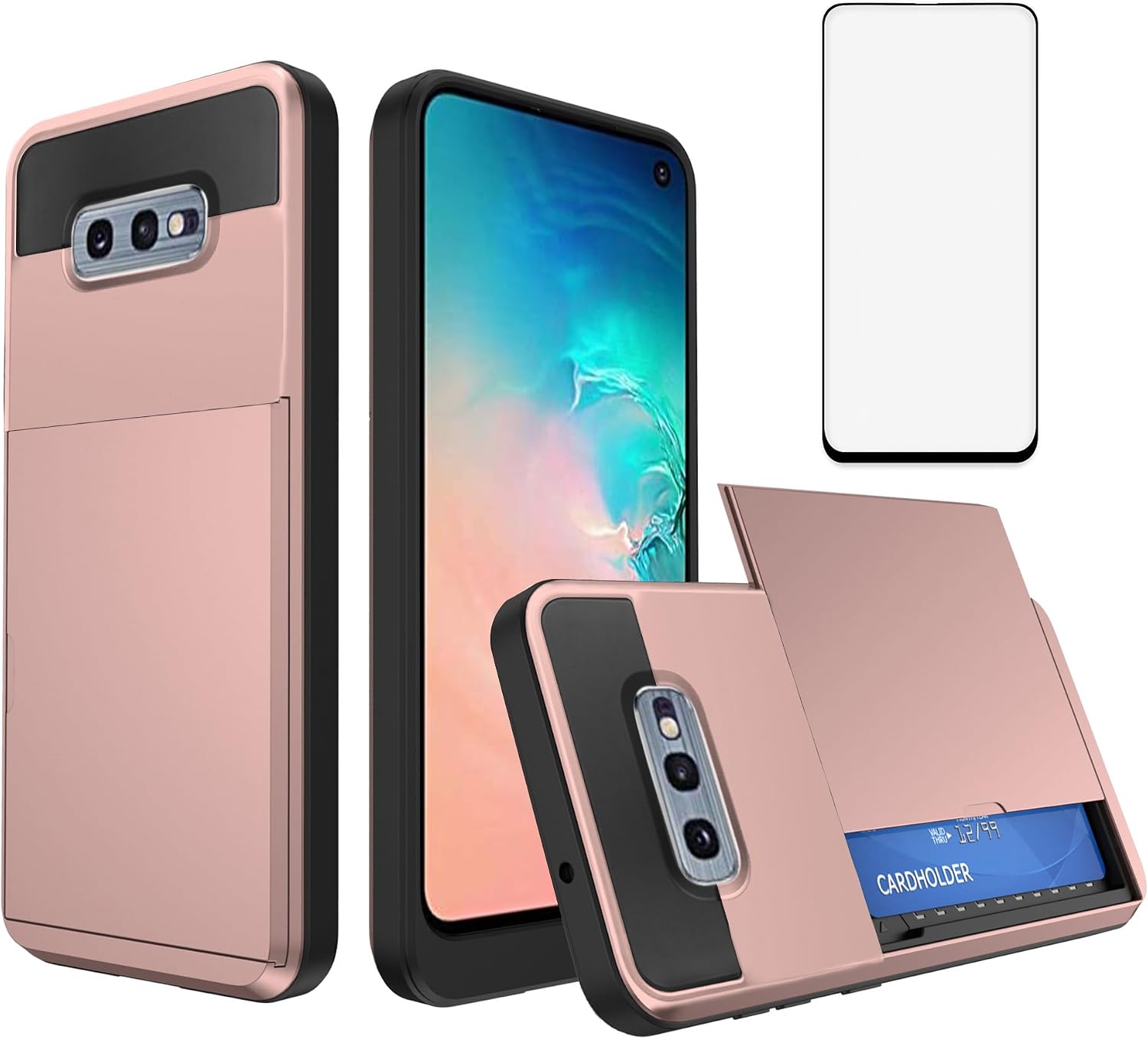 Detalle de Asuwish Hybrid Case with Screen Protector and Card Slot for Samsung Galaxy S10e