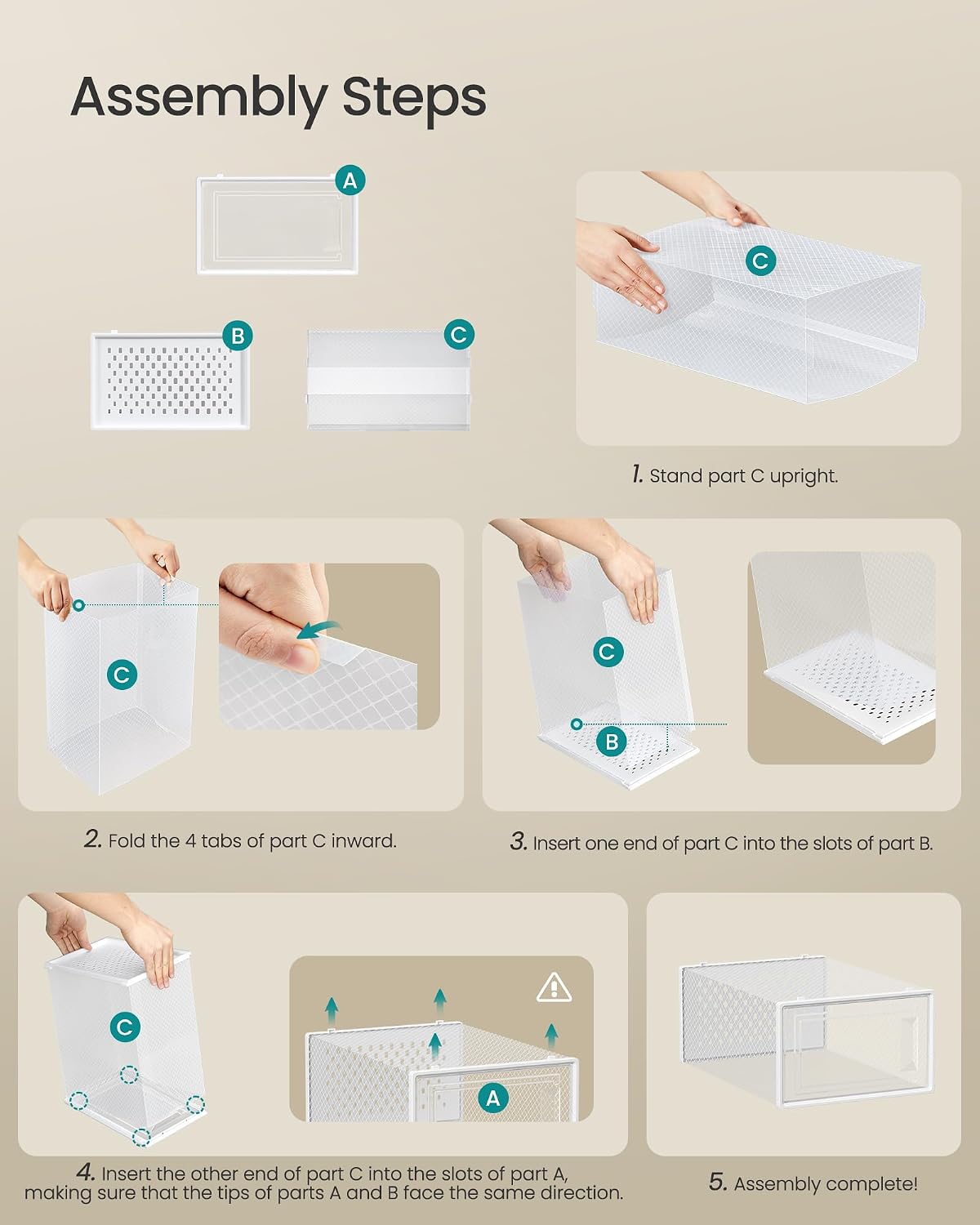 Thumbnail 6 de SONGMICS Shoe Boxes, 12-Pack