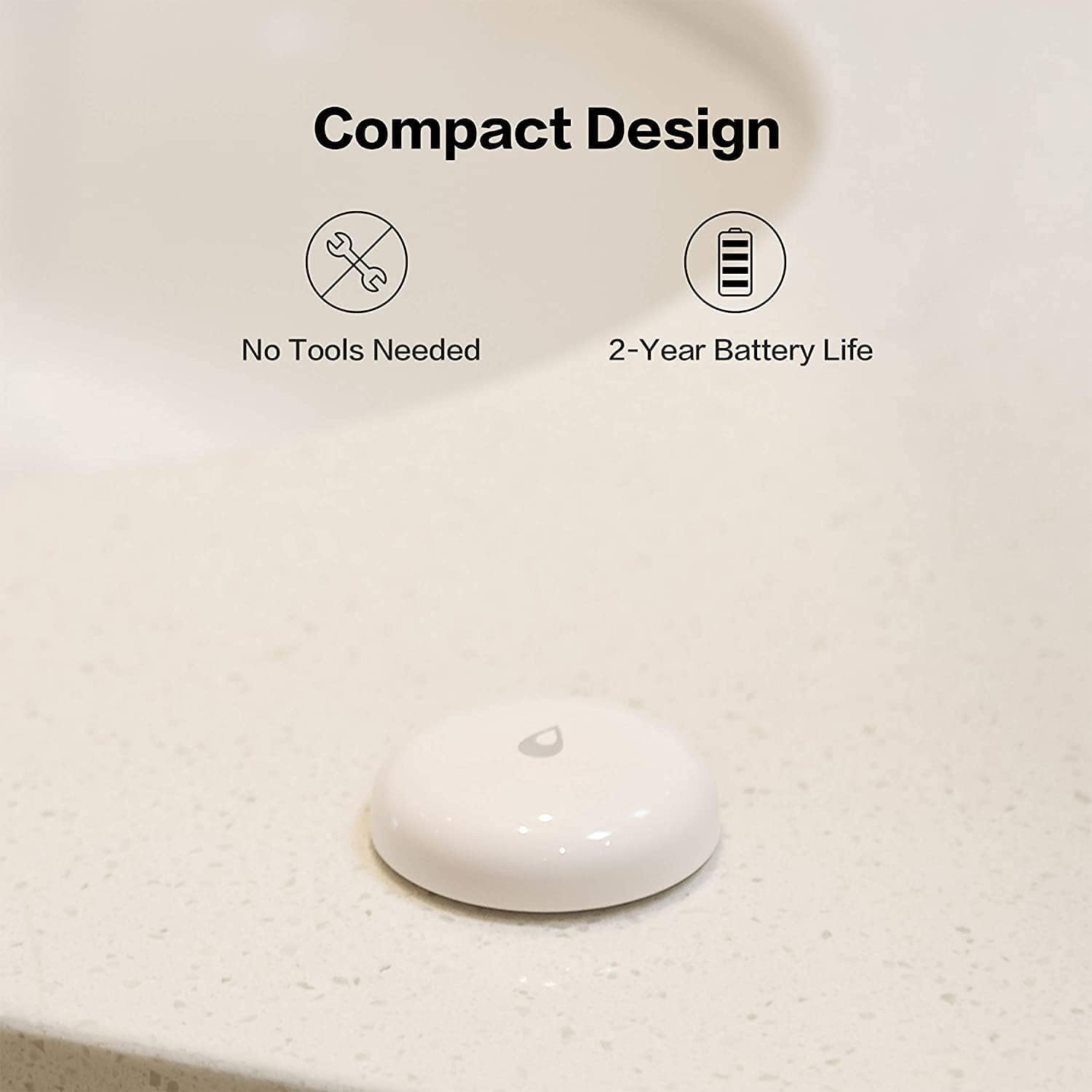 Detalle de Aqara Wassermelder – Drahtloser Flutdetektor mit Aqara Hub, IP67