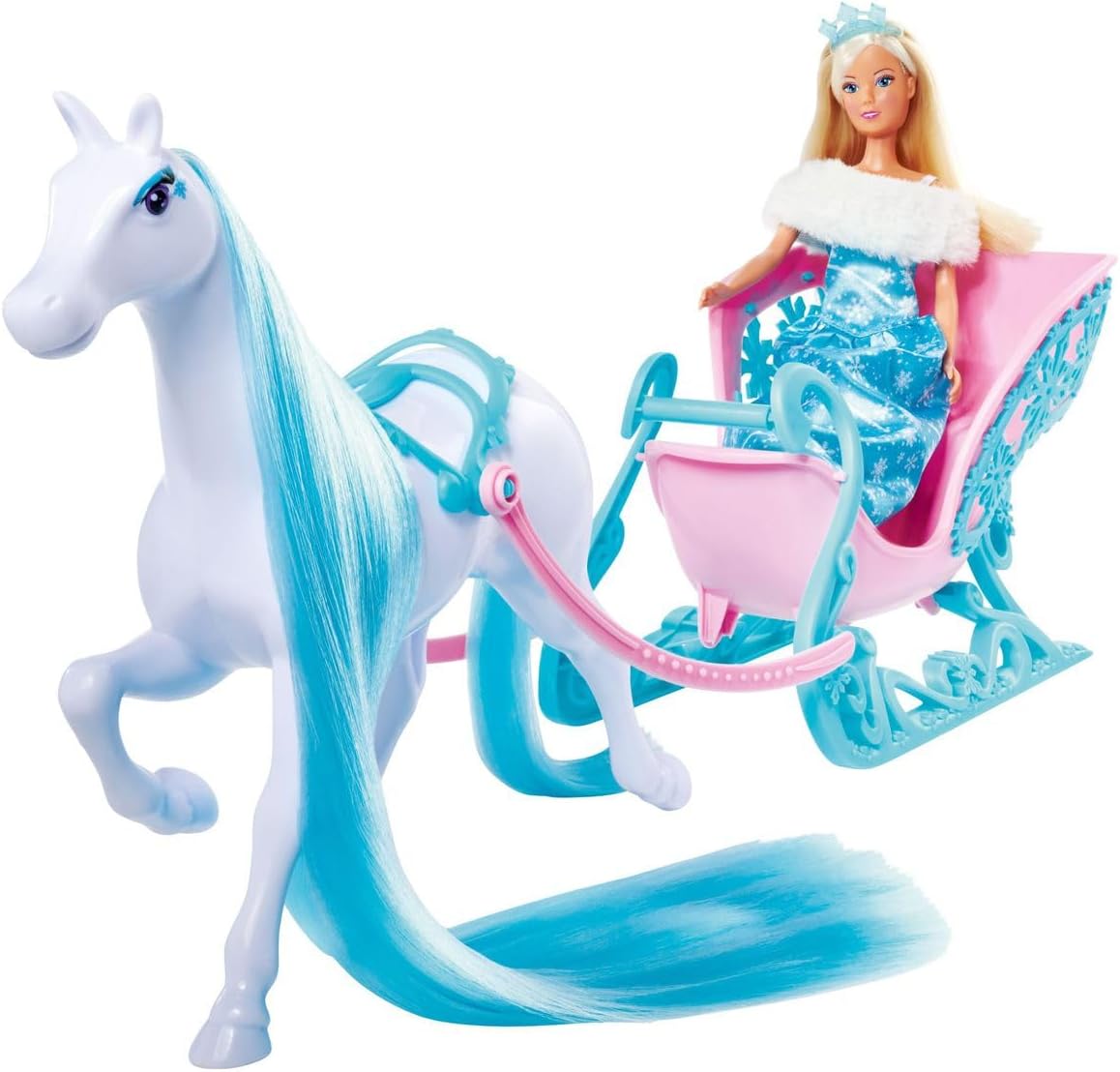 Detalle 2 de Simba 105733522 Steffi LOVE Snödröm – isprinsessa med häst och släde
