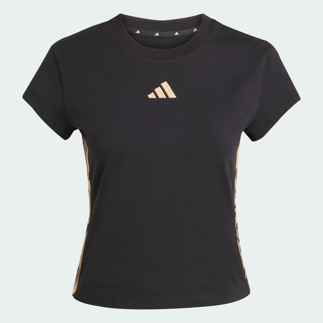 Detalle 2 de adidas Camiseta 3 bandas estampado animal
