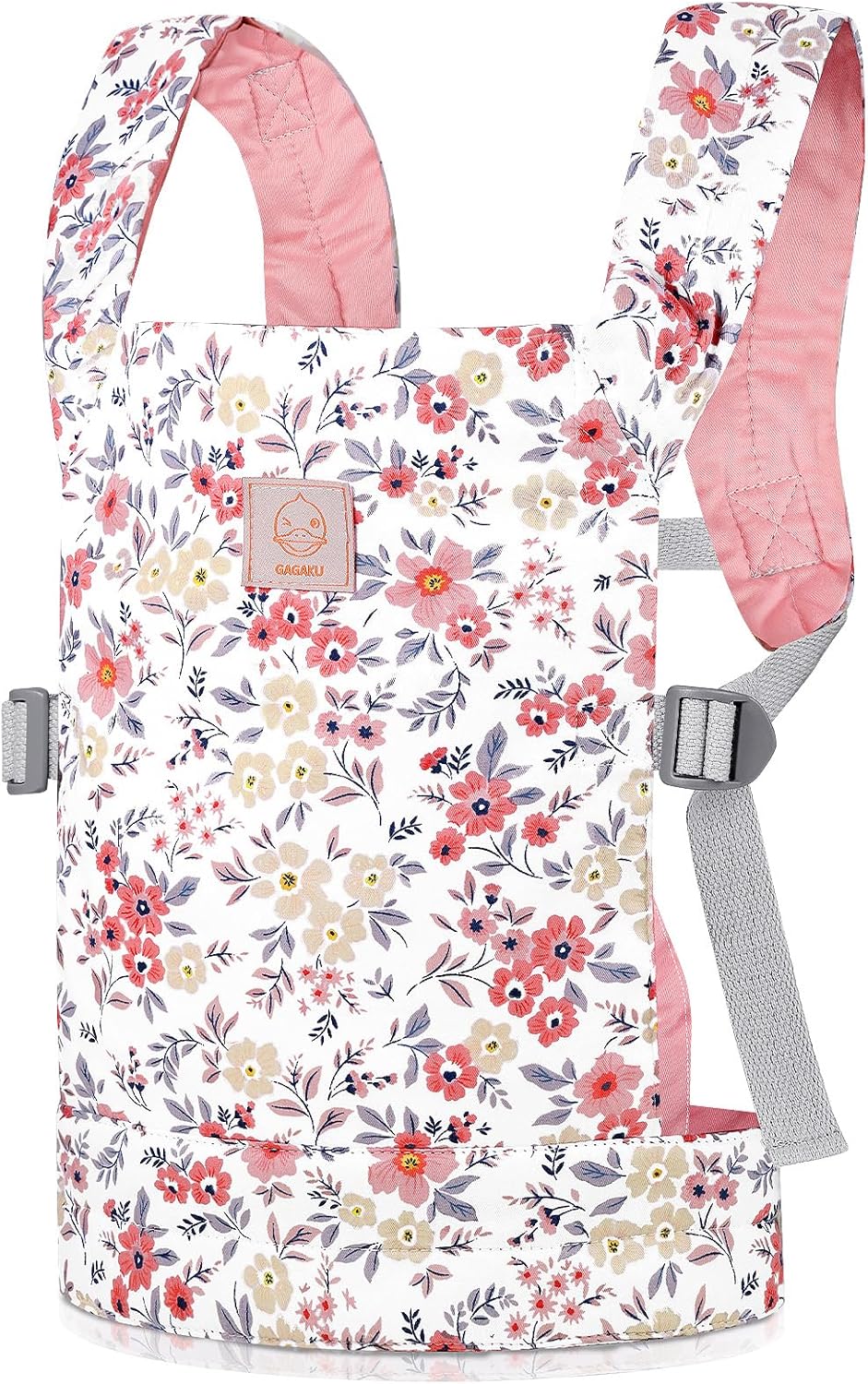Detalle de GAGAKU Baby Doll Carrier for Little Girls – Pink Wax Flowers