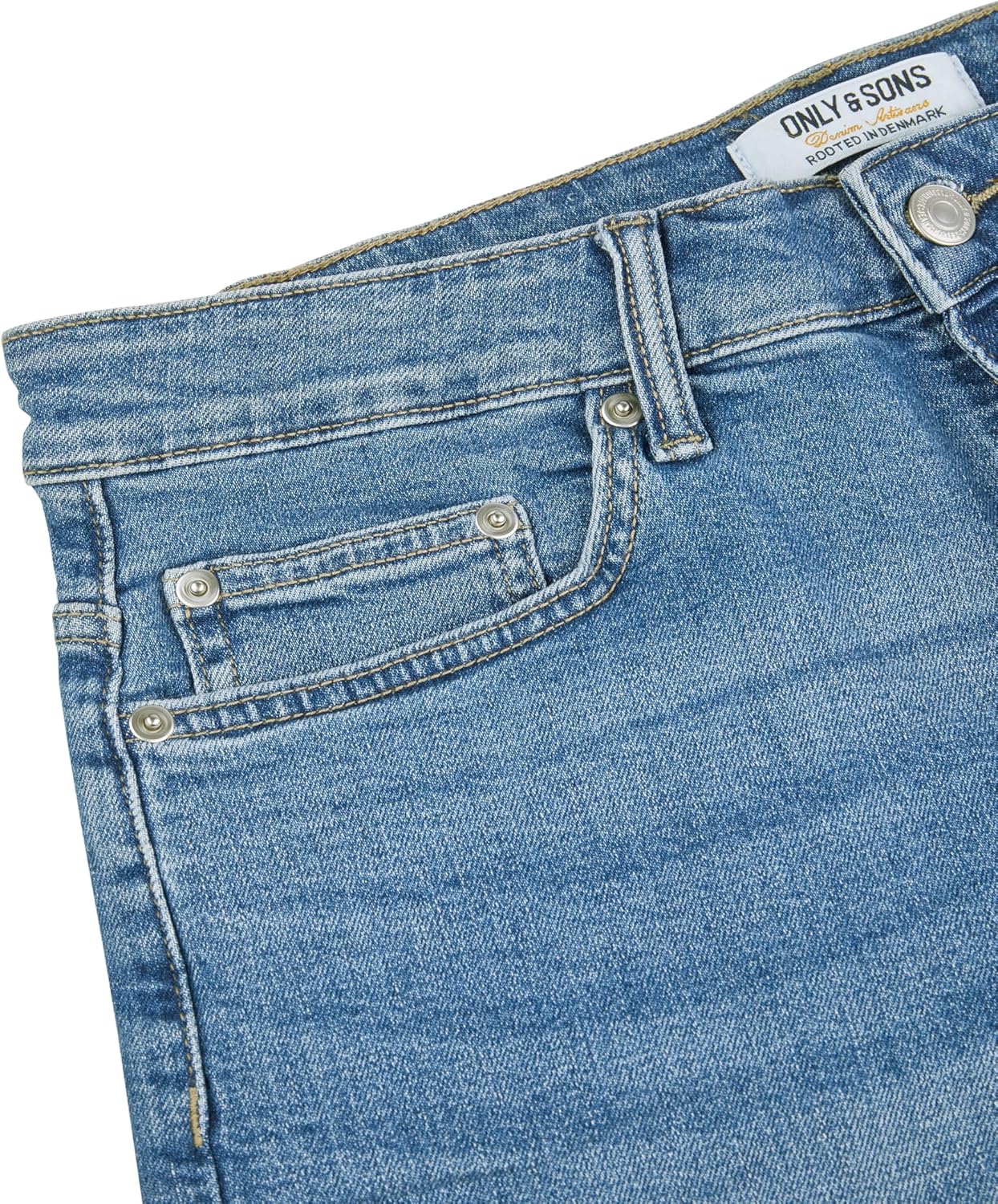 Detalle de Only & Sons Kurze Jeans Herren ONSPLY 2er Pack – Regular Fit Bermuda Denim Shorts
