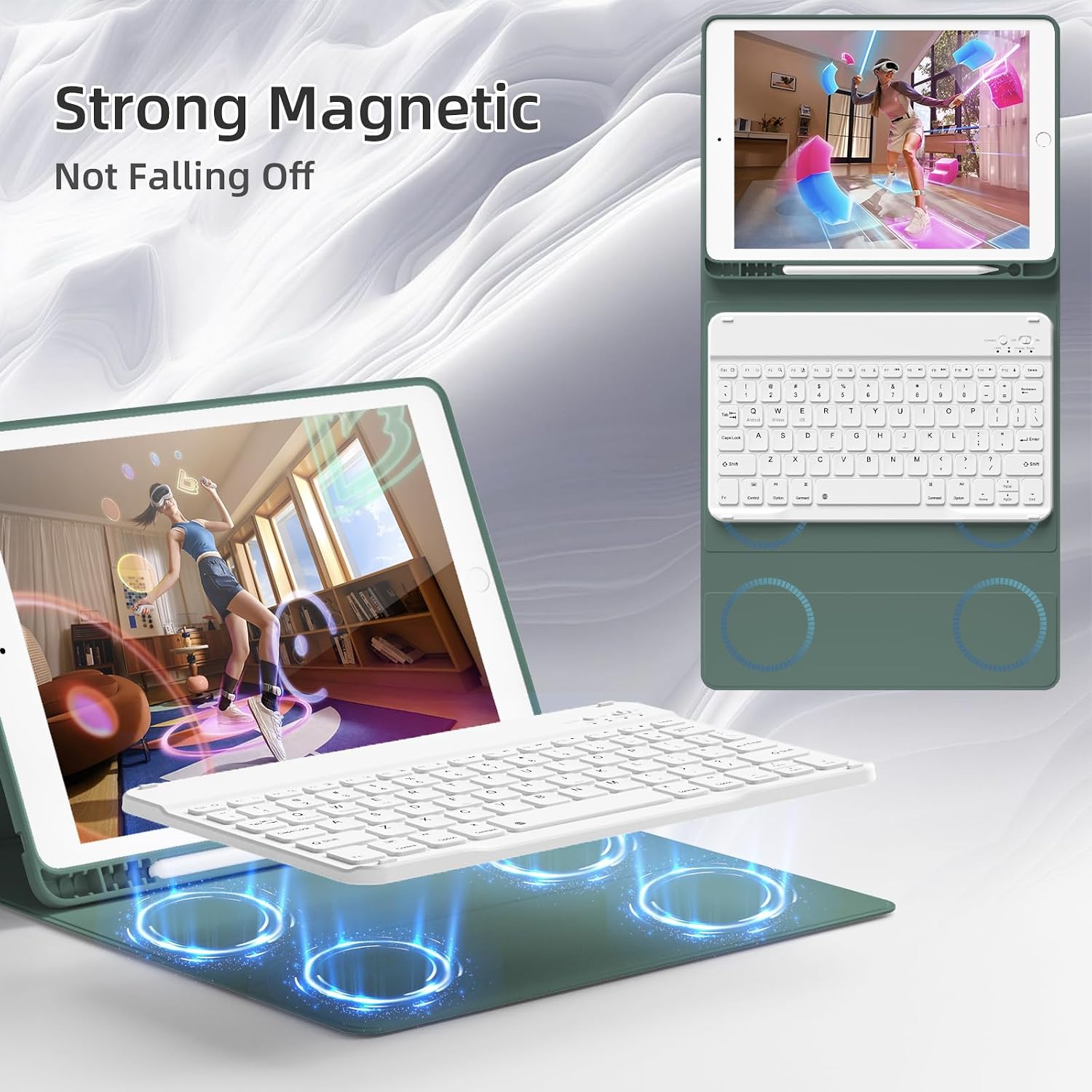 Thumbnail 2 de KVTVOU Keyboard Case for iPad 10.2