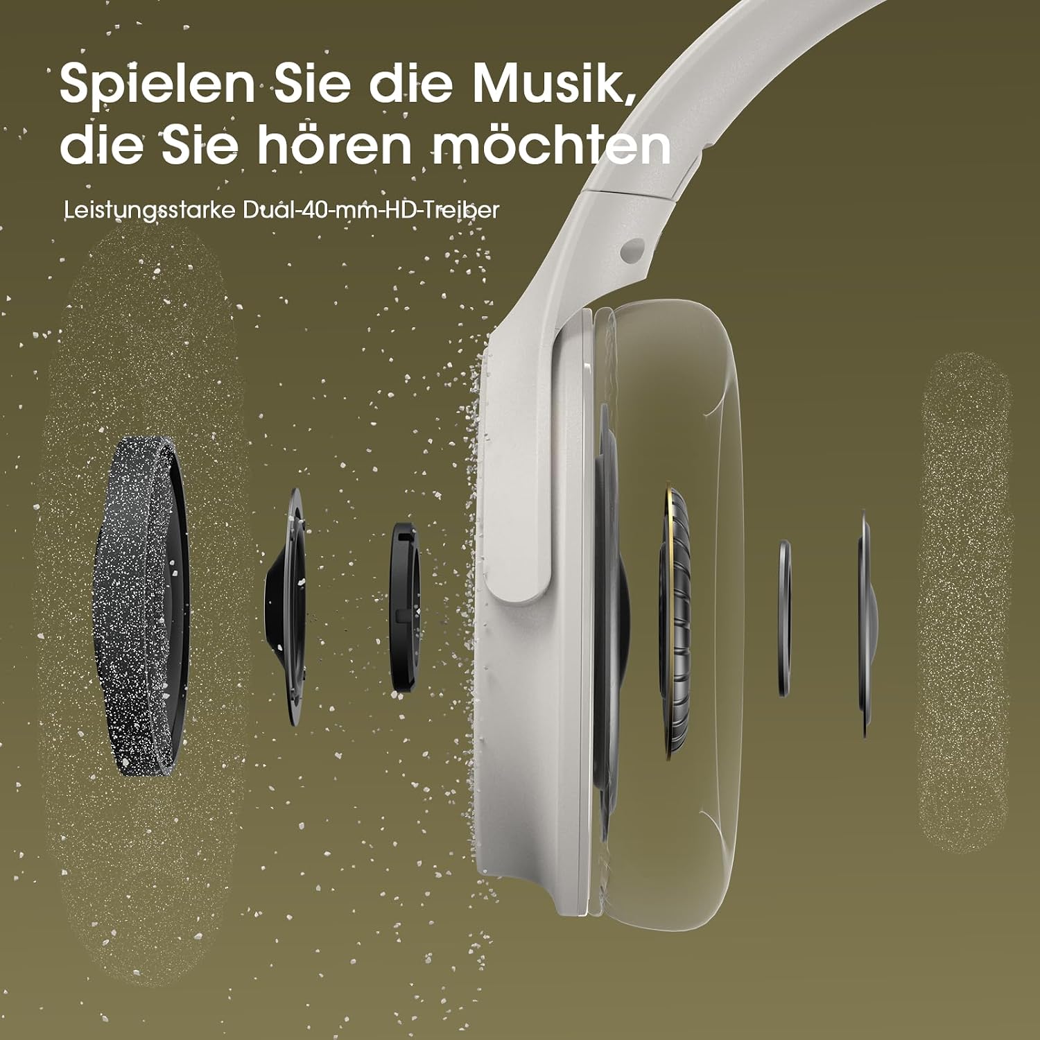 Detalle 2 de DOQAUS Bluetooth Over-Ear Kopfhörer 70 Stunden