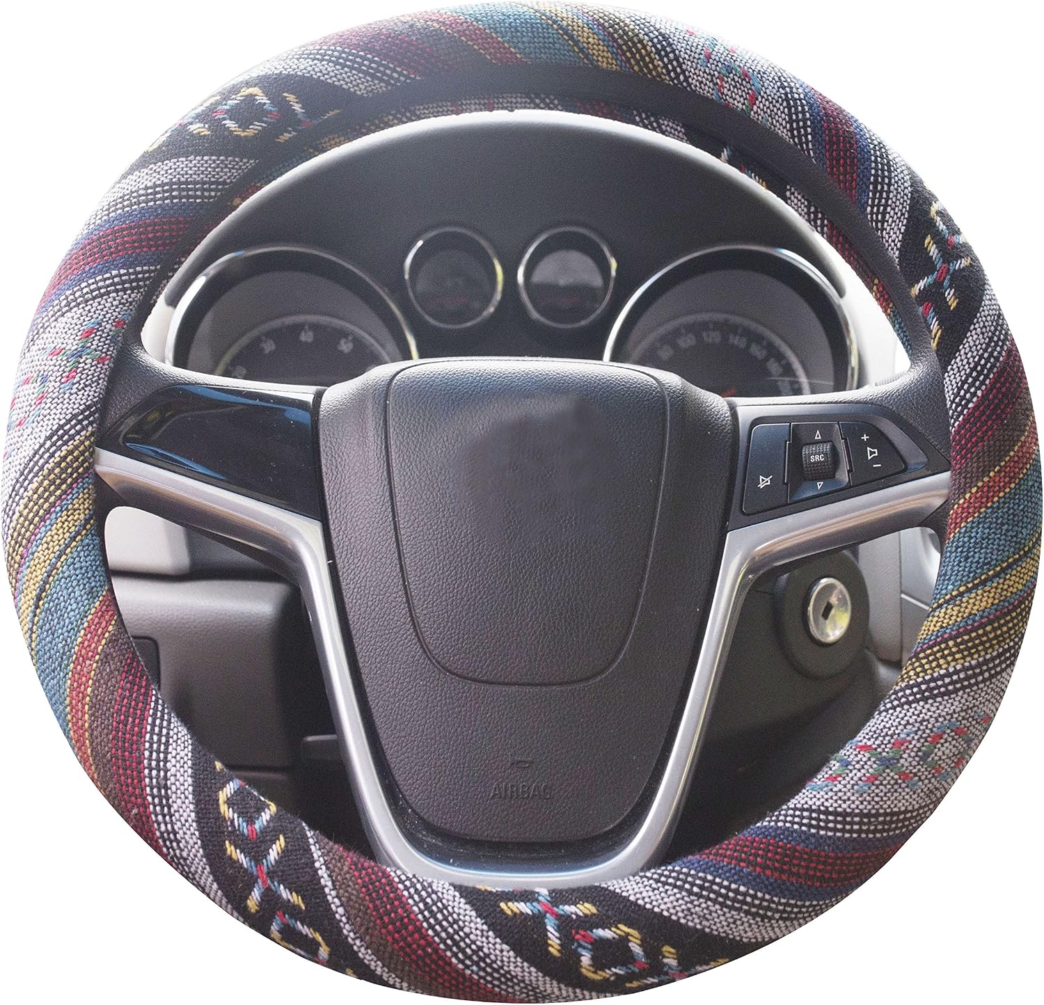 Detalle de Istn Steering Wheel Cover, 14.5–15-Inch