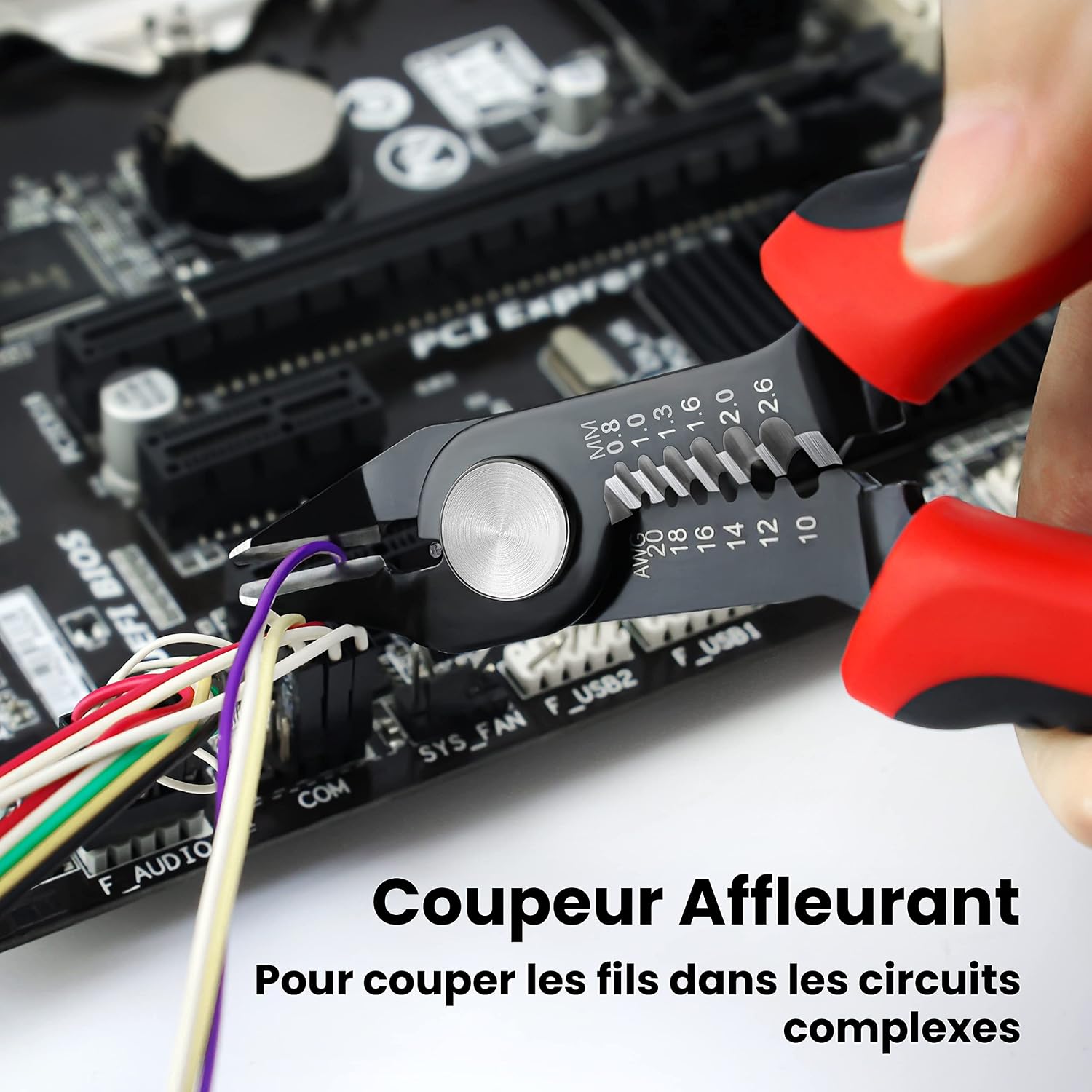 Thumbnail 2 de KAIWEETS Pince Coupante – Dénudeur de Fils et Coupe-Câbles 20–10 AWG, Dénudeur de Fils Précis