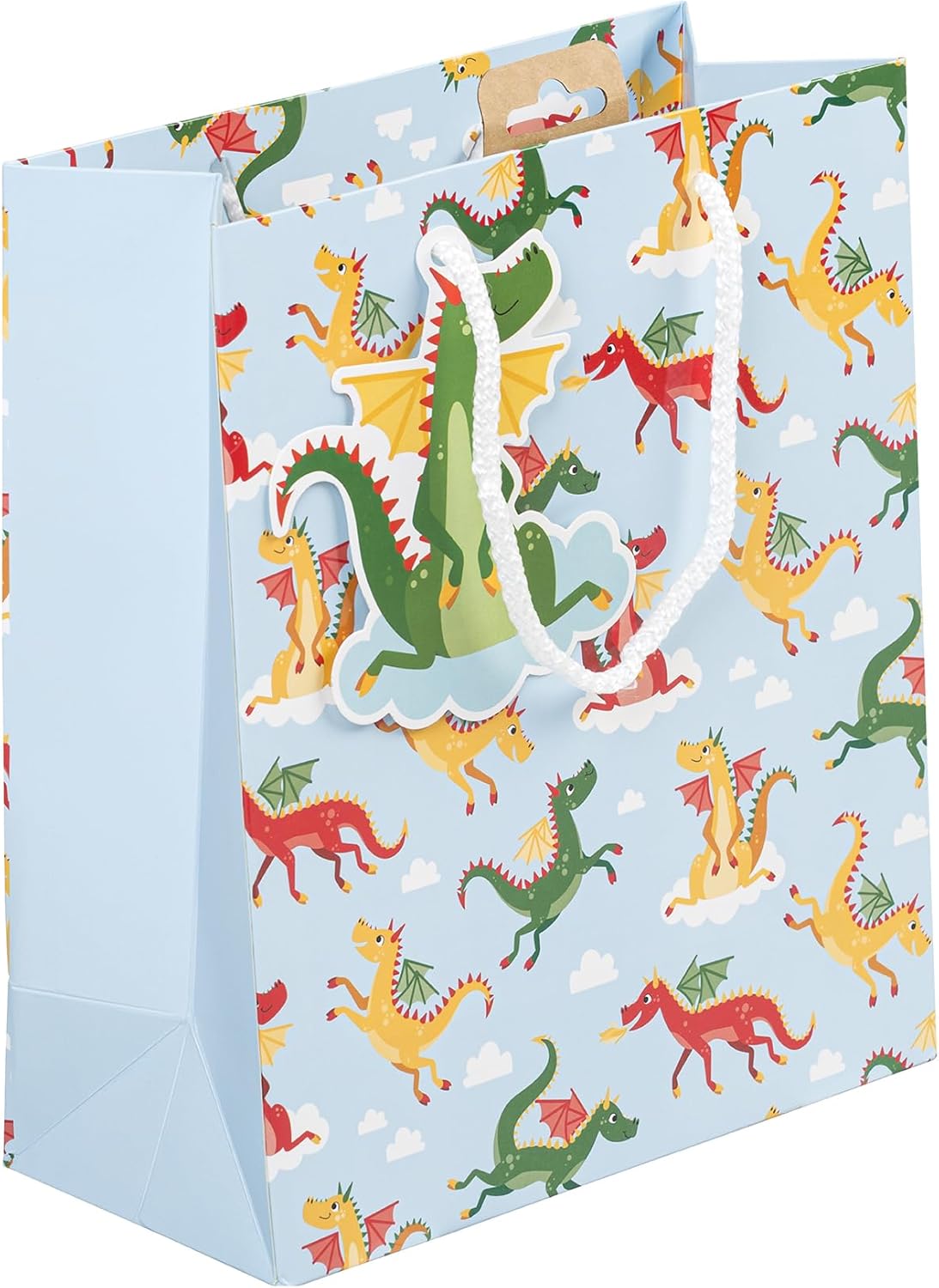 Thumbnail 1 de Eurowrap 32475-3Cpack — Lot de 6 sacs cadeaux enfants Dragons, formats moyens 21,5 x 10,2 x 25,3 cm