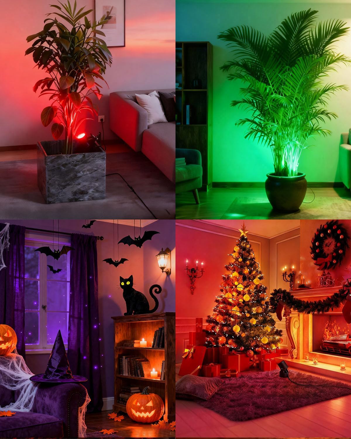 Thumbnail 5 de HomiShine LED Clip-on Spotlight with Remote: 5W RGB + Warm White, IP65